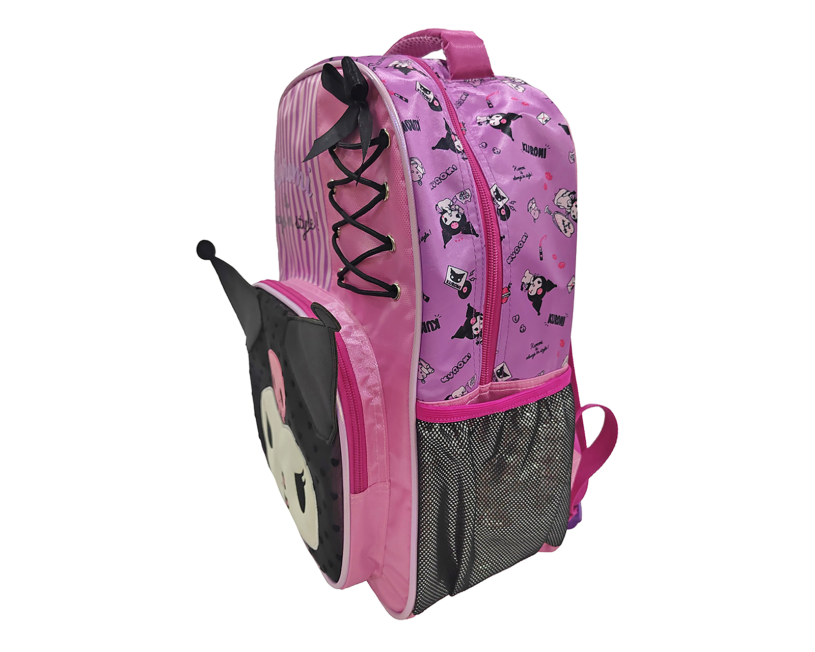 Foto 3 pulgar | Foto 2 | Mochila Escolar Kuromi Lila
