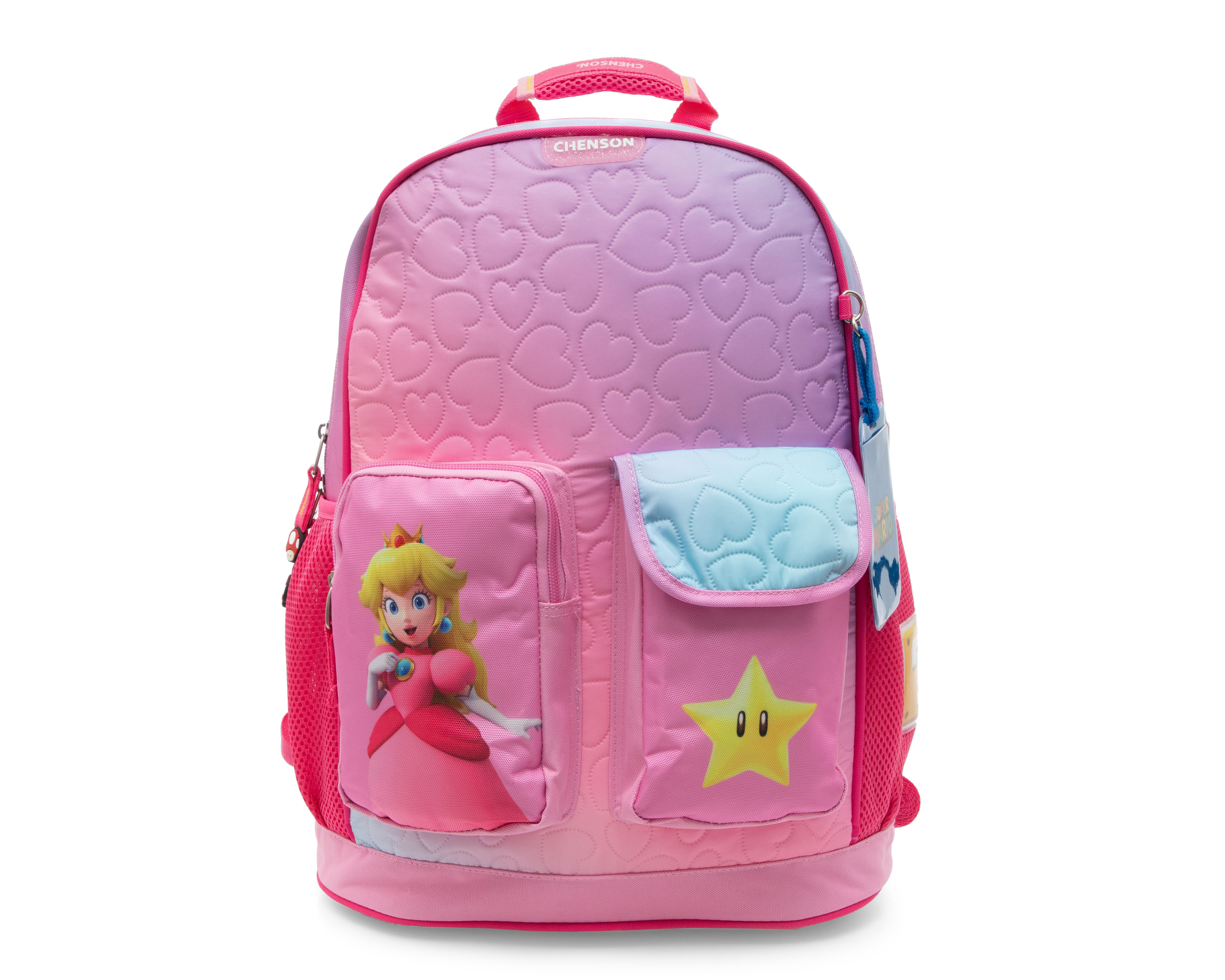 Mochila Escolar Chenson Super Mario Princesa Peach