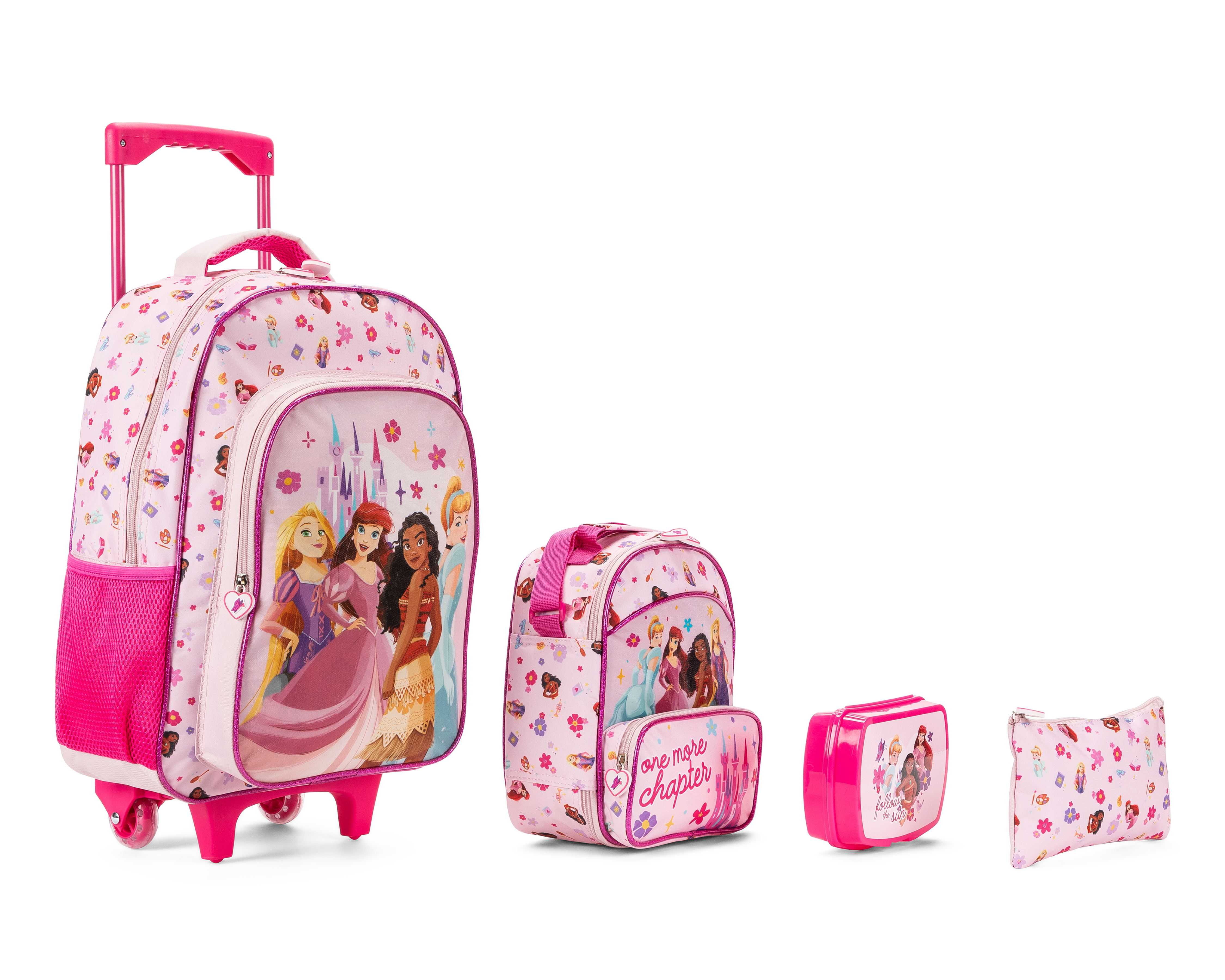 Foto 3 pulgar | Foto 2 | Mochila con Ruedas Disney Princesas Rosa