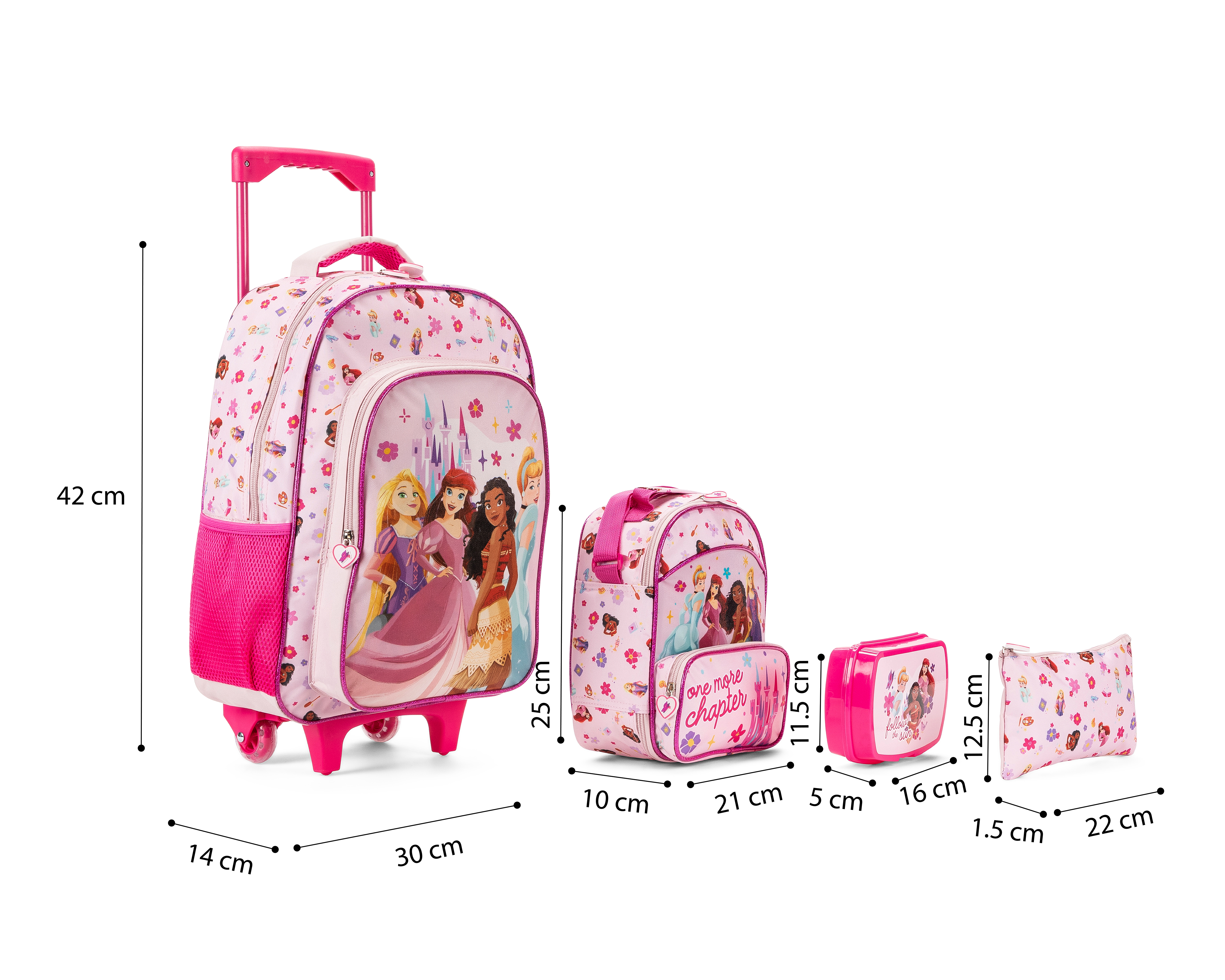 Foto 6 | Foto 6 | Mochila con Ruedas Disney Princesas Rosa