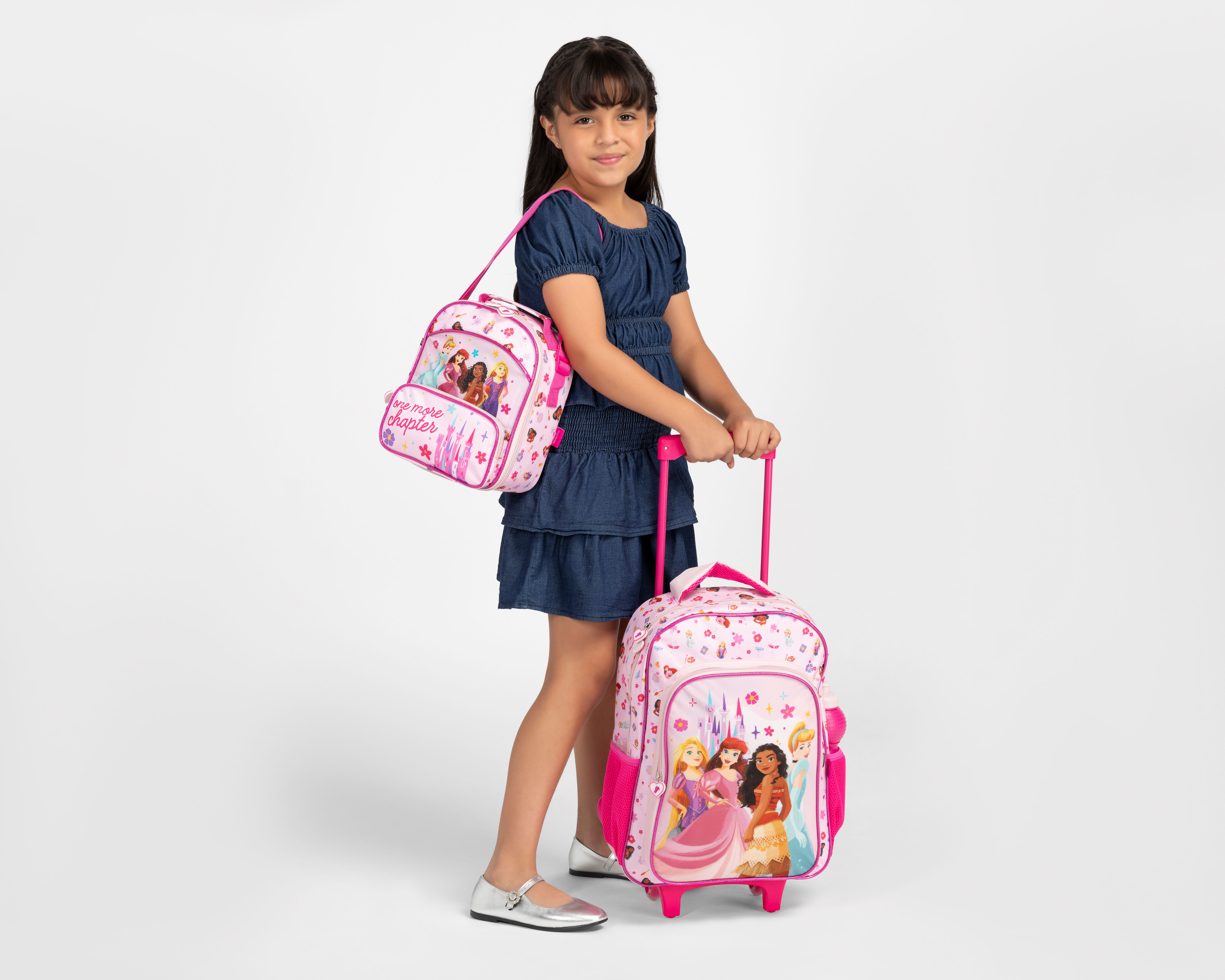 Foto 7 | Foto 7 | Mochila con Ruedas Disney Princesas Rosa