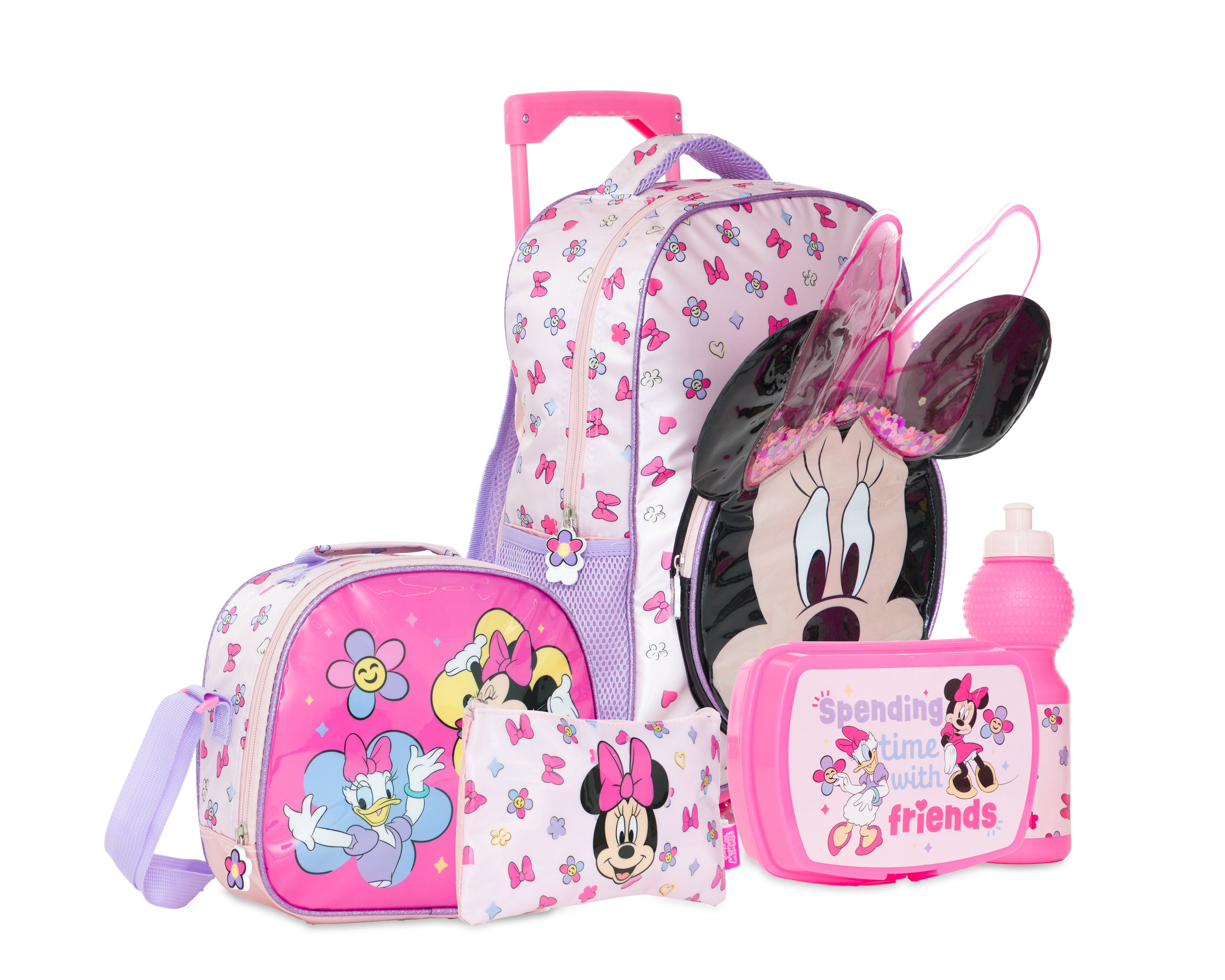 Foto 3 pulgar | Foto 2 | Mochila con Ruedas Disney Minnie Mouse Rosa