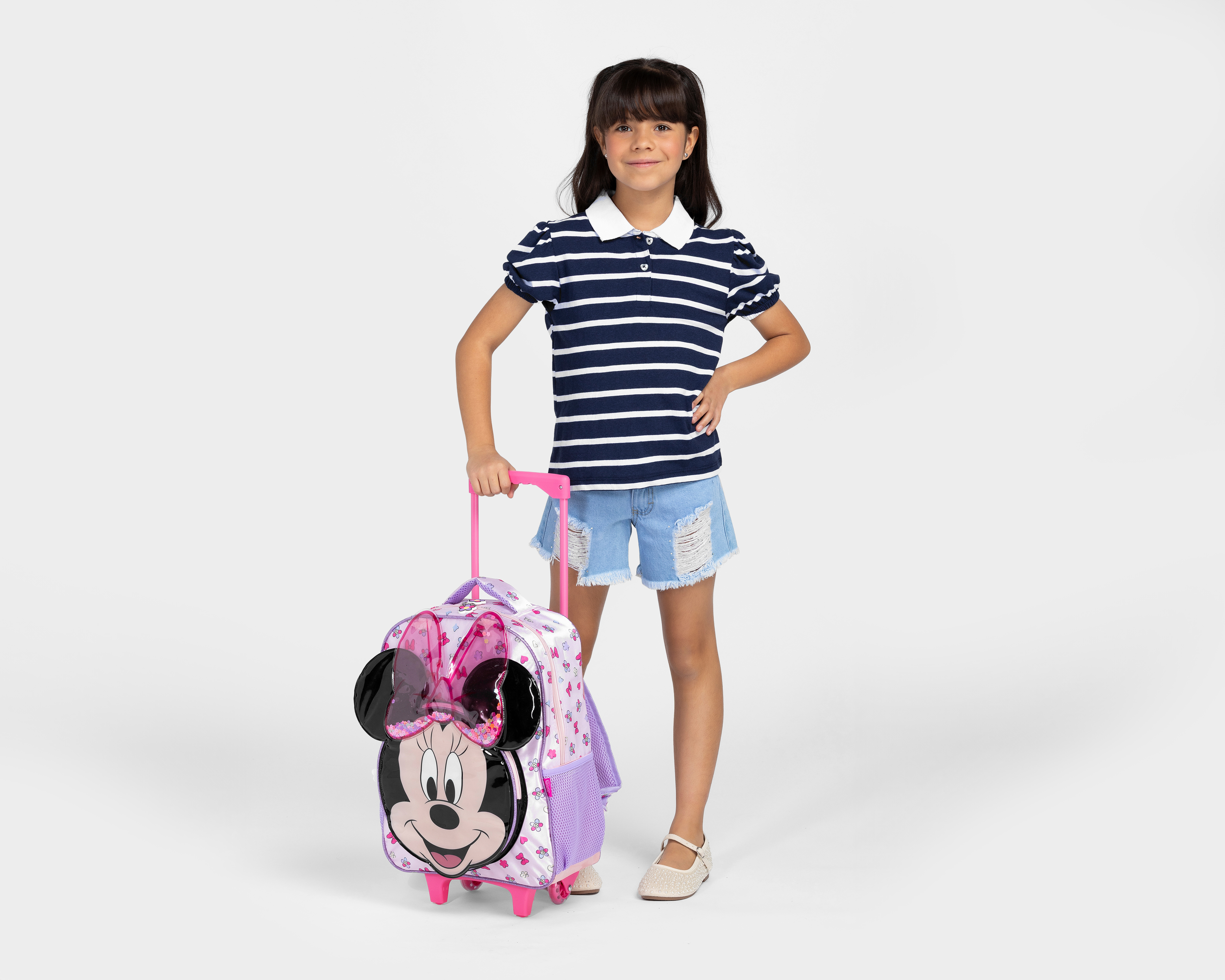 Foto 7 | Foto 7 | Mochila con Ruedas Disney Minnie Mouse Rosa