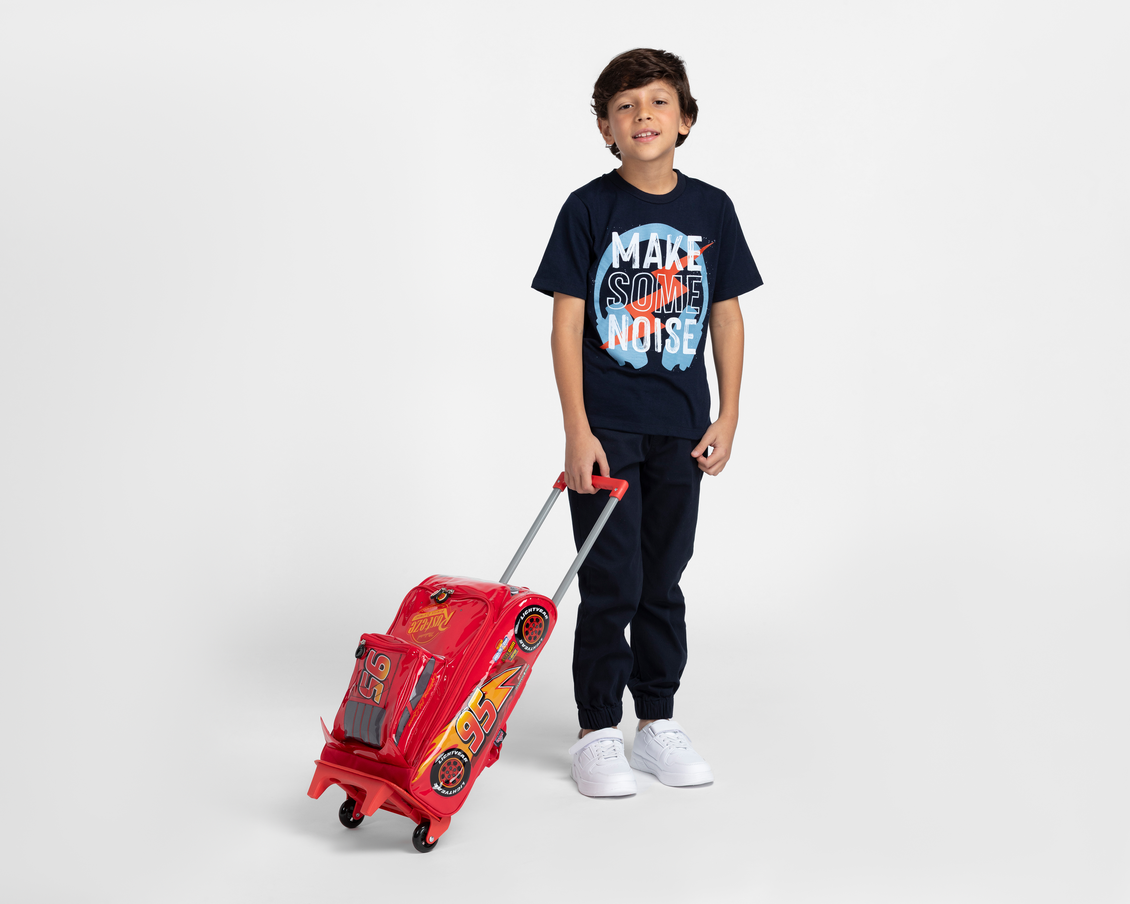 Foto 8 pulgar | Foto 7 | Mochila con Ruedas Disney Cars Roja