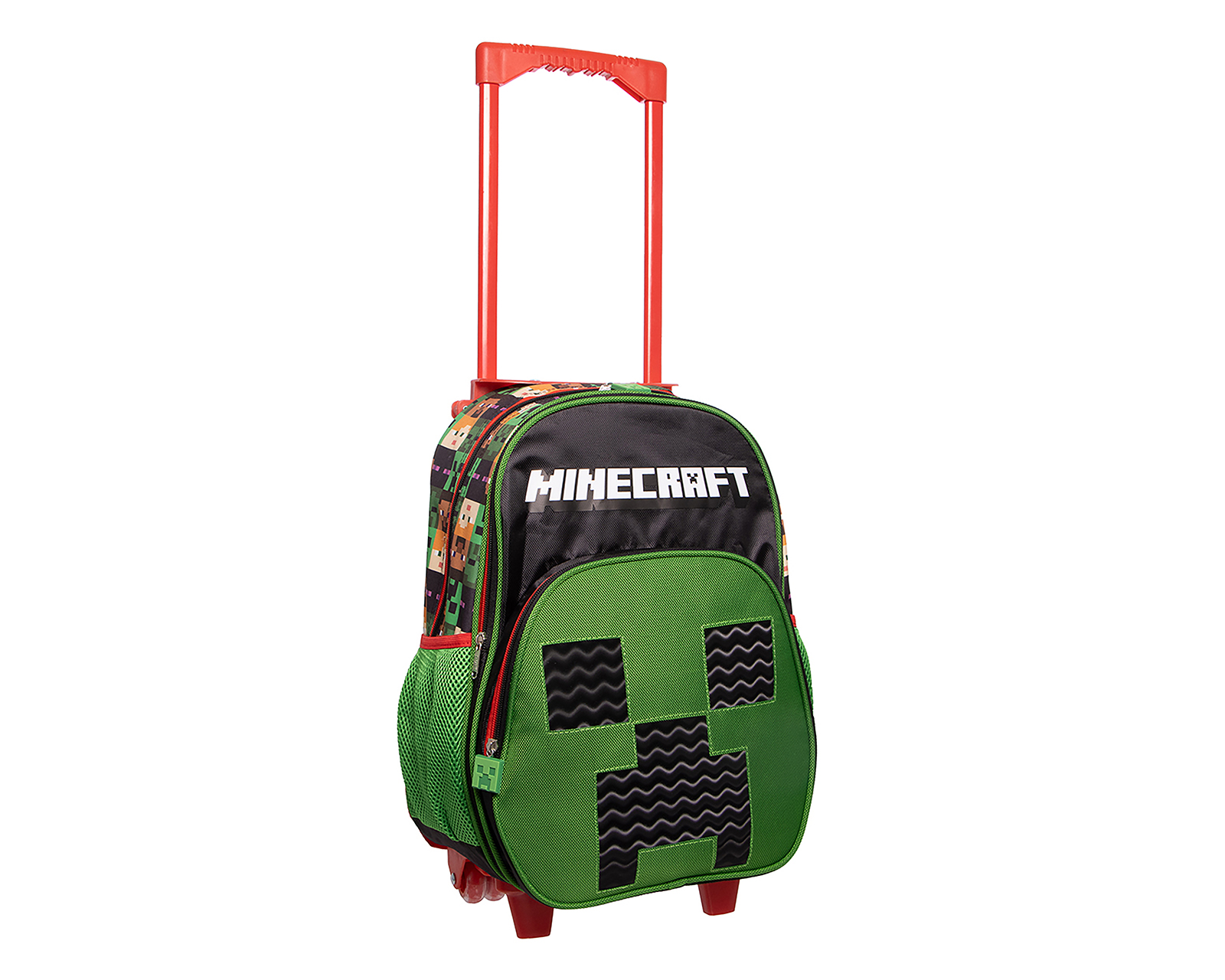 Foto 2 pulgar | Foto 1 | Mochila con Ruedas Minecraft Estampada