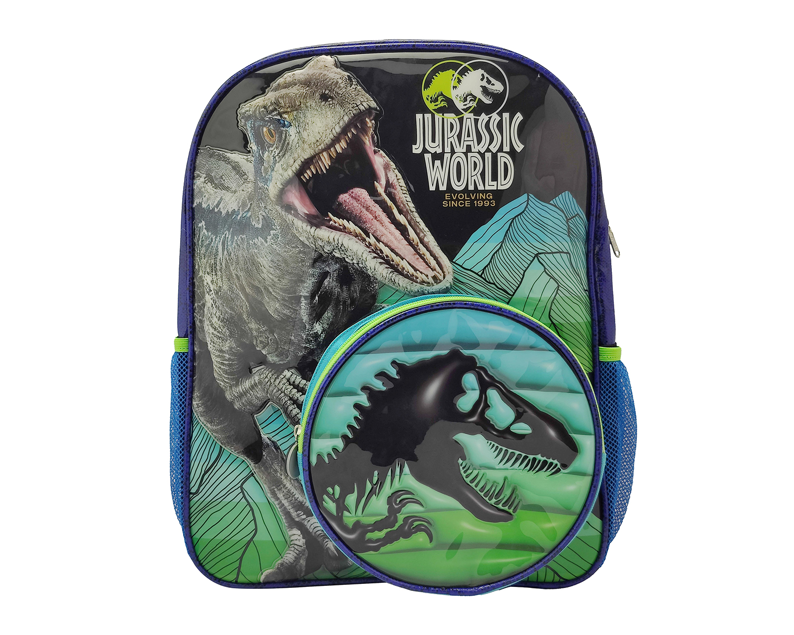 Mochila Escolar Jurassic World Azul