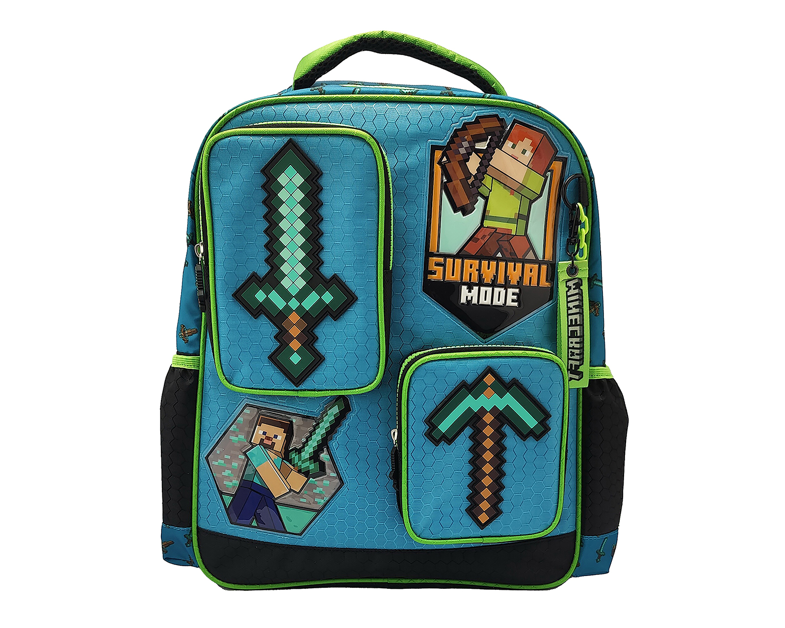 Foto 2 pulgar | Foto 1 | Mochila Escolar Minecraft Estampada