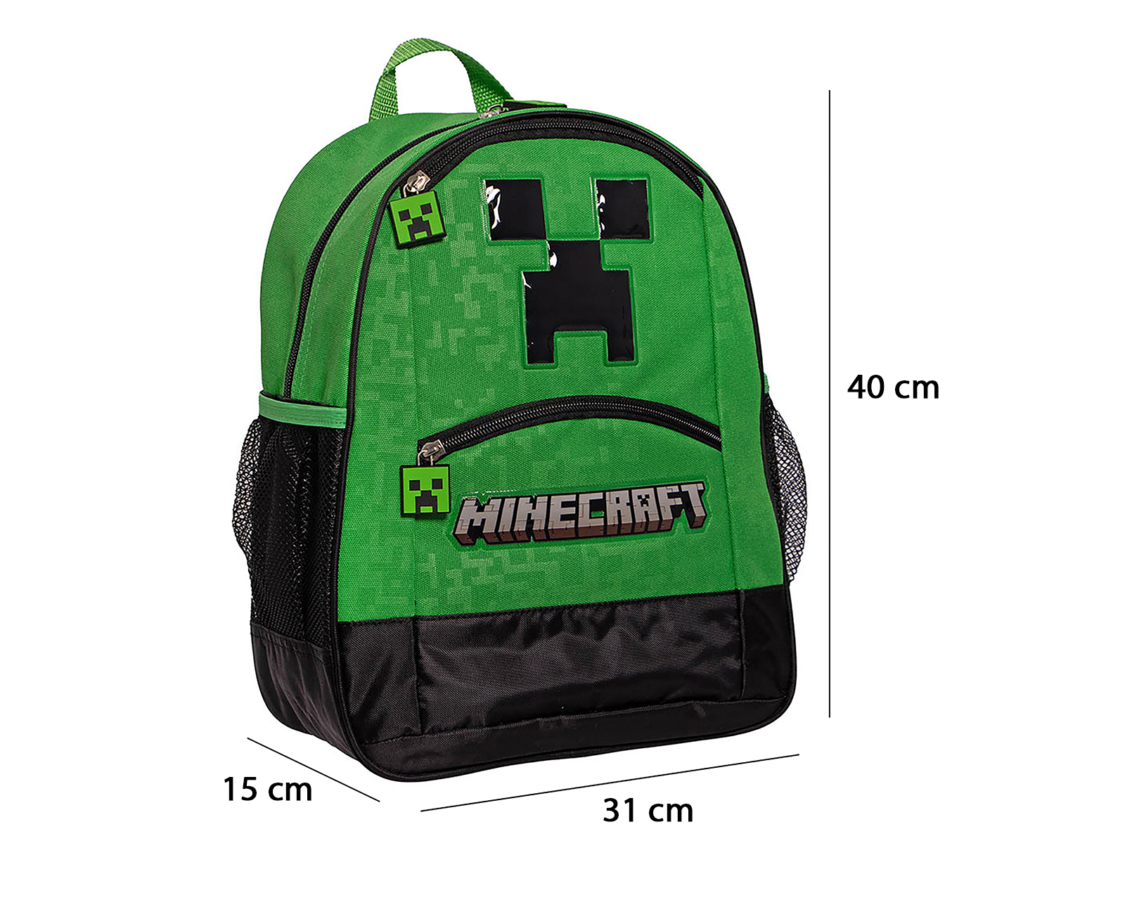 Foto 7 pulgar | Foto 6 | Mochila Escolar Minecraft Verde
