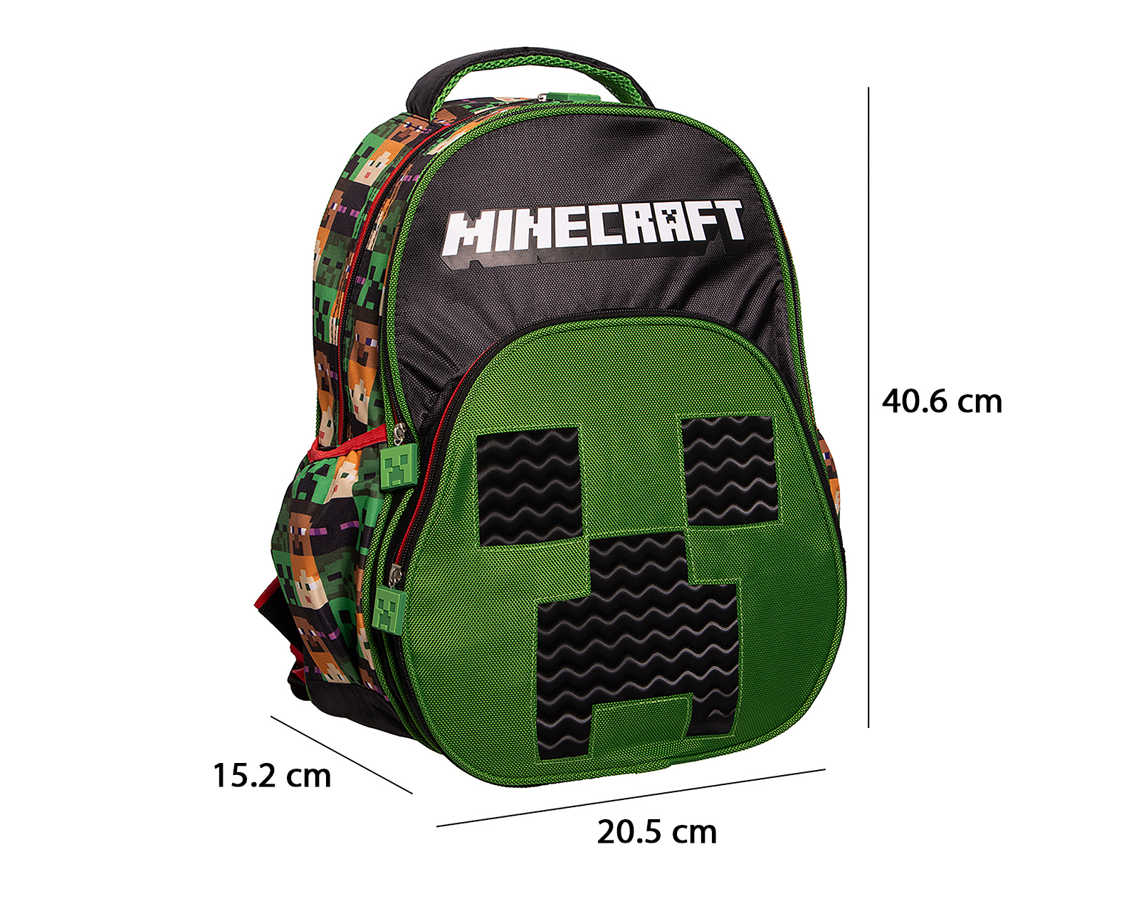 Foto 8 pulgar | Foto 7 | Mochila Escolar Minecraft Estampada