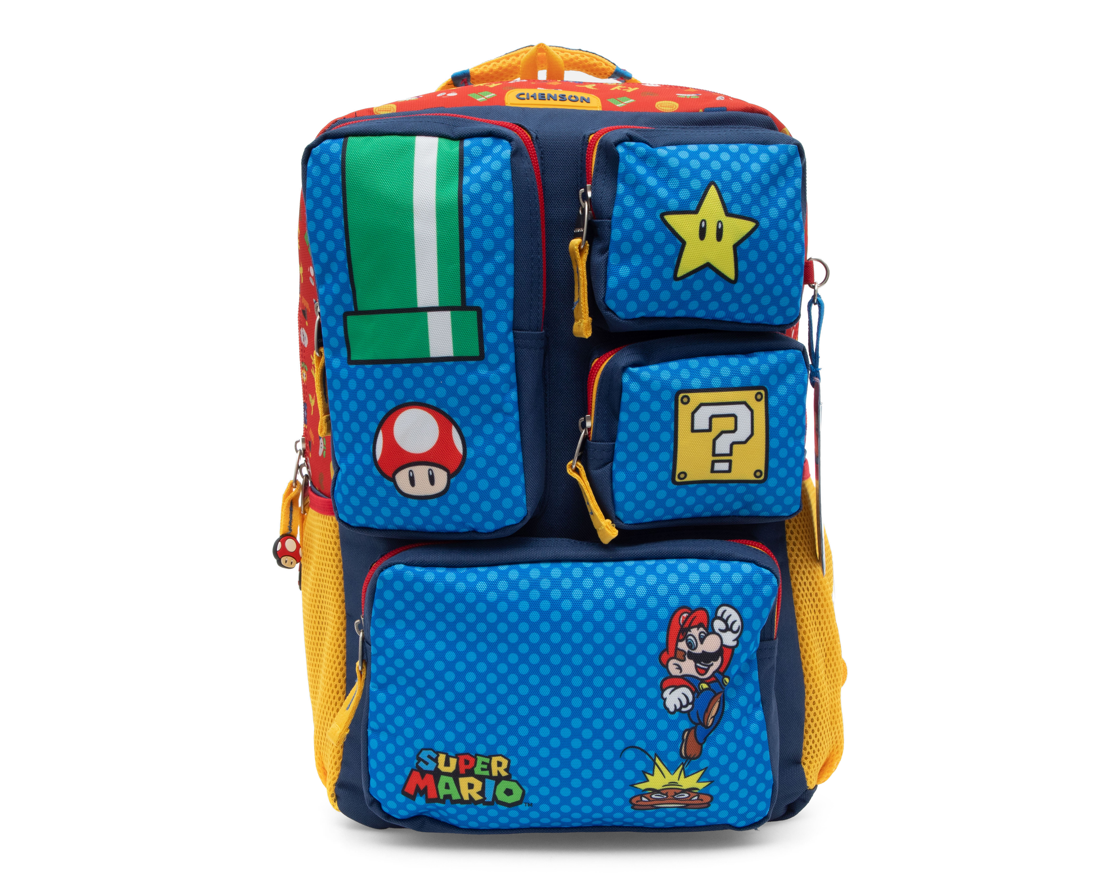 Mochila Chenson Super Mario Azul Estampada