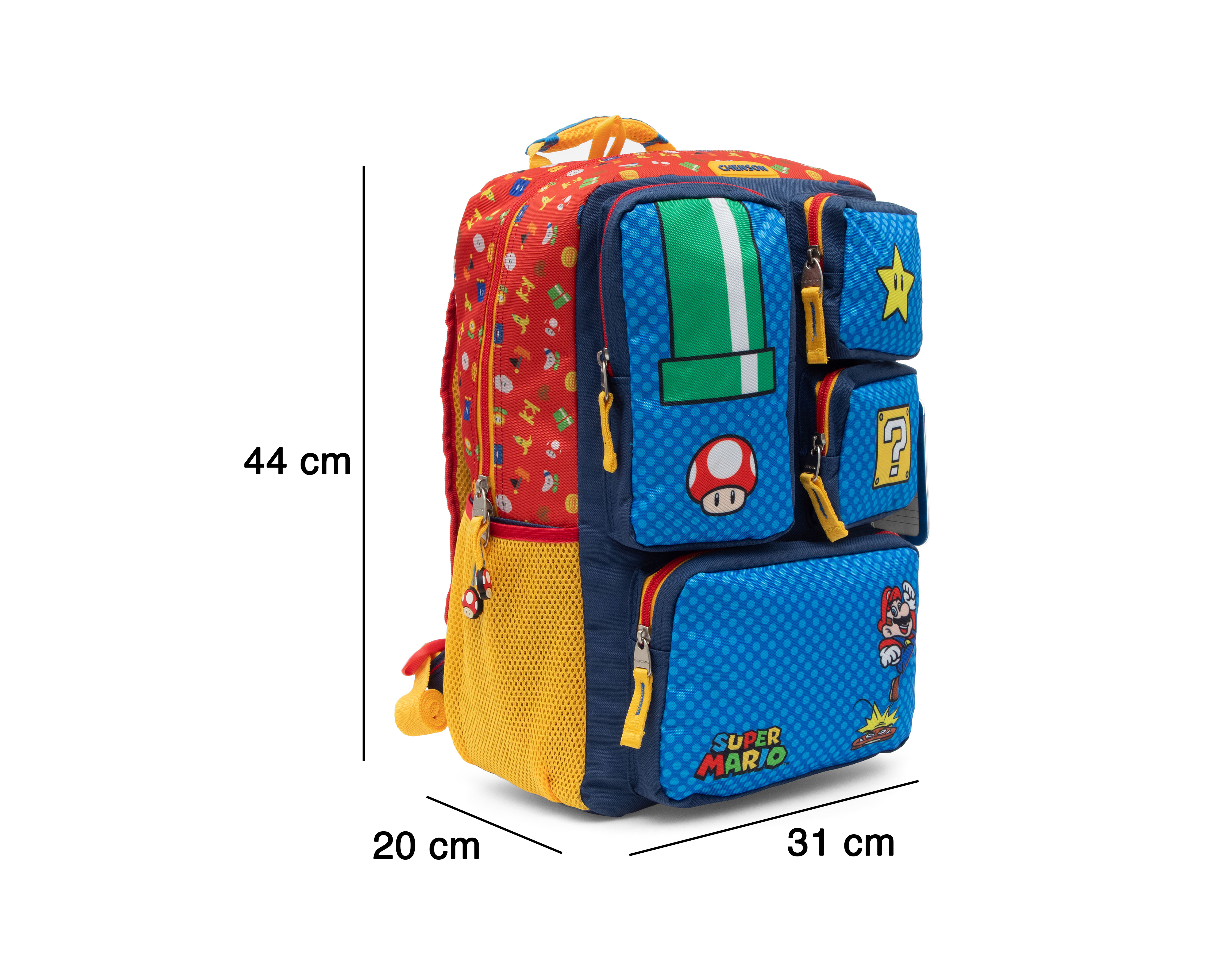 Foto 8 pulgar | Foto 7 | Mochila Chenson Super Mario Azul Estampada