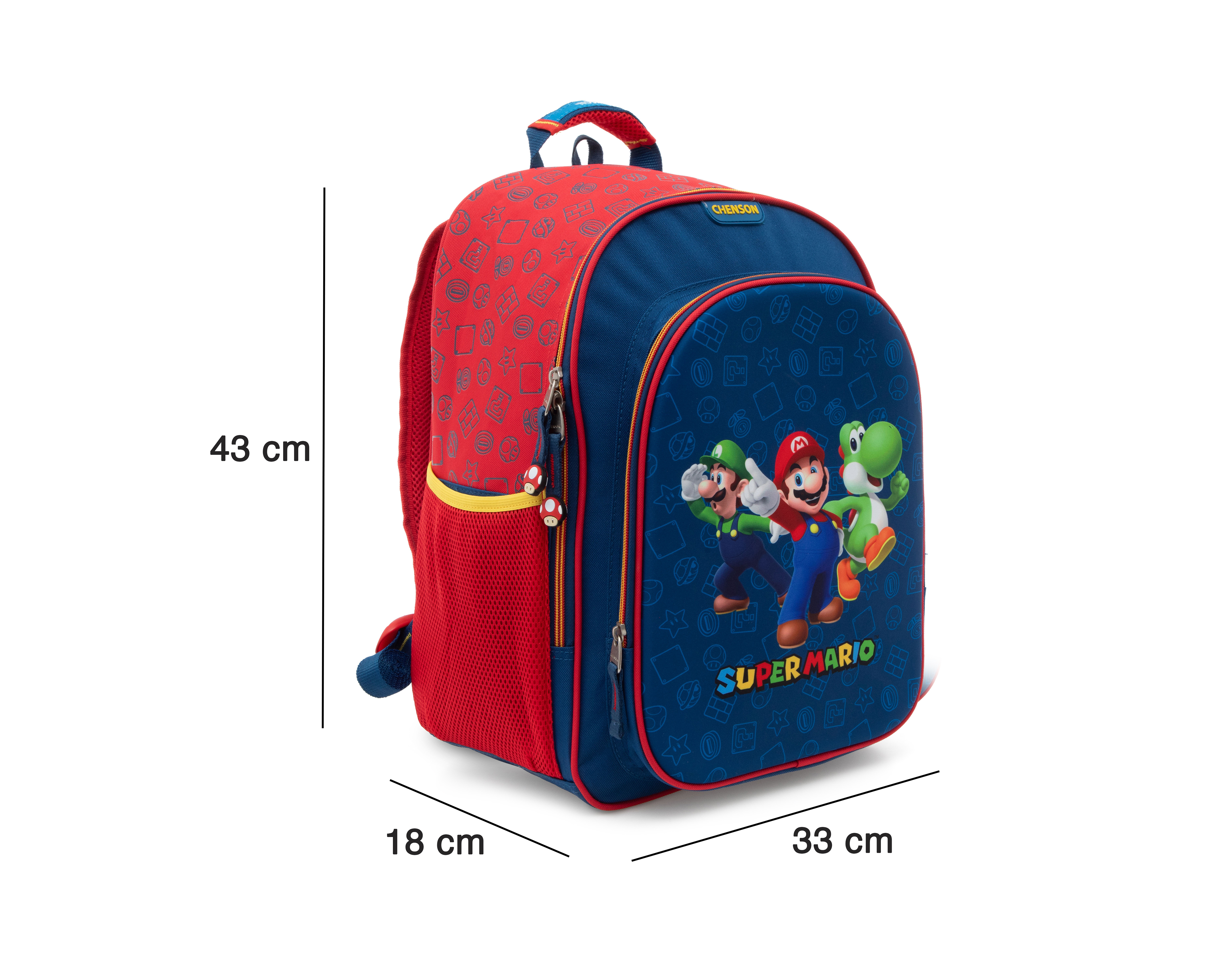 Foto 7 pulgar | Foto 7 | Mochila Chenson Super Mario Azul Estampada