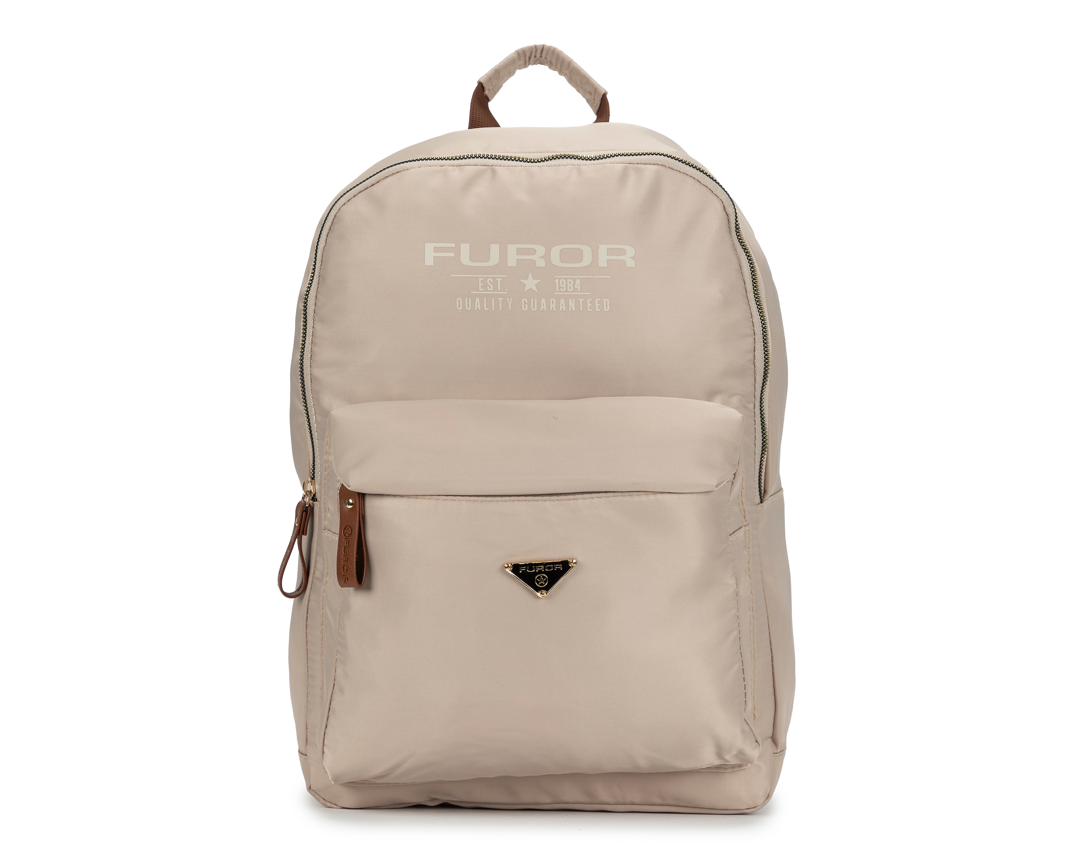 Foto 2 pulgar | Foto 1 | Mochila Escolar Furor Beige
