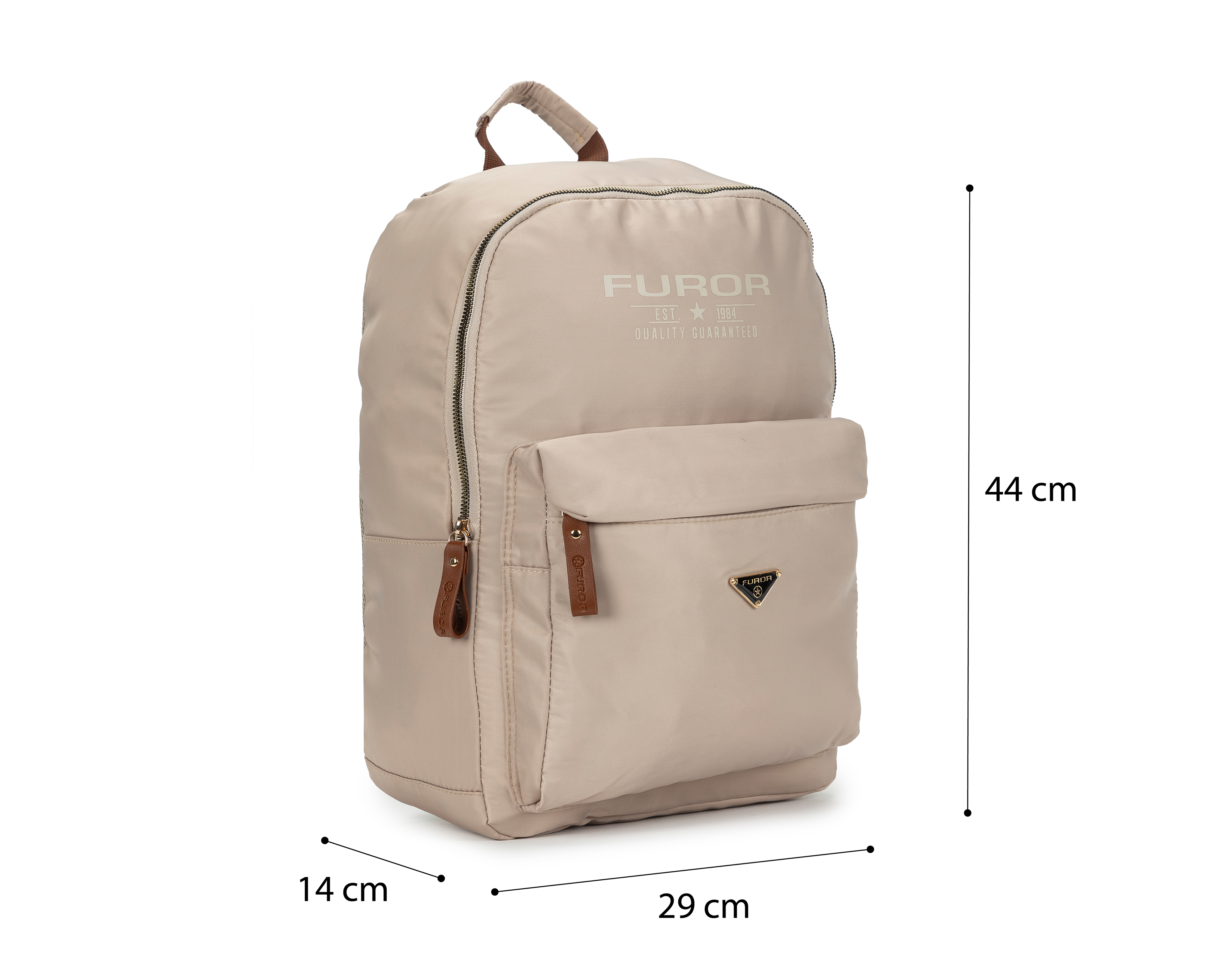 Foto 8 pulgar | Foto 7 | Mochila Escolar Furor Beige