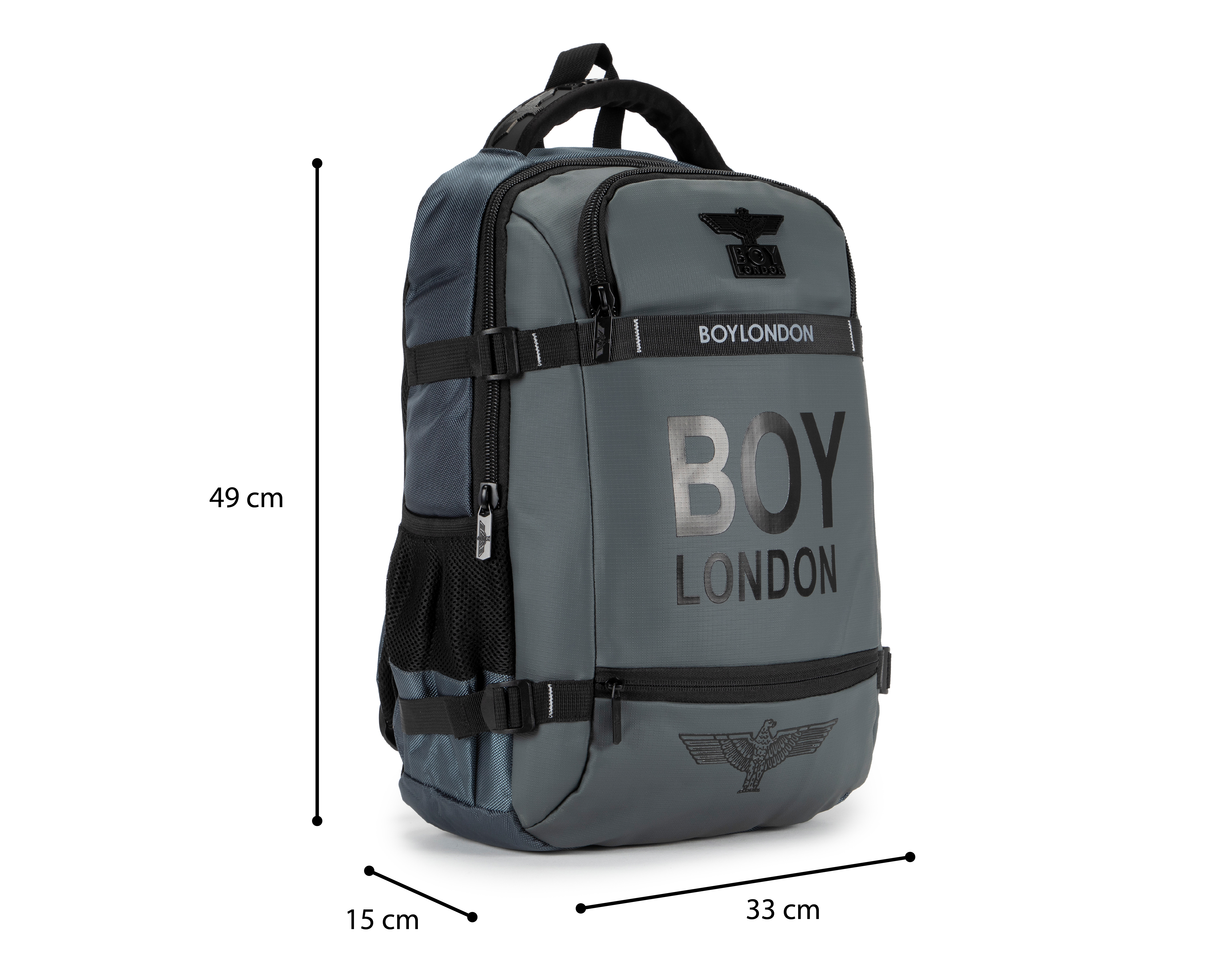 Foto 8 pulgar | Foto 7 | Mochila Boy London Gris