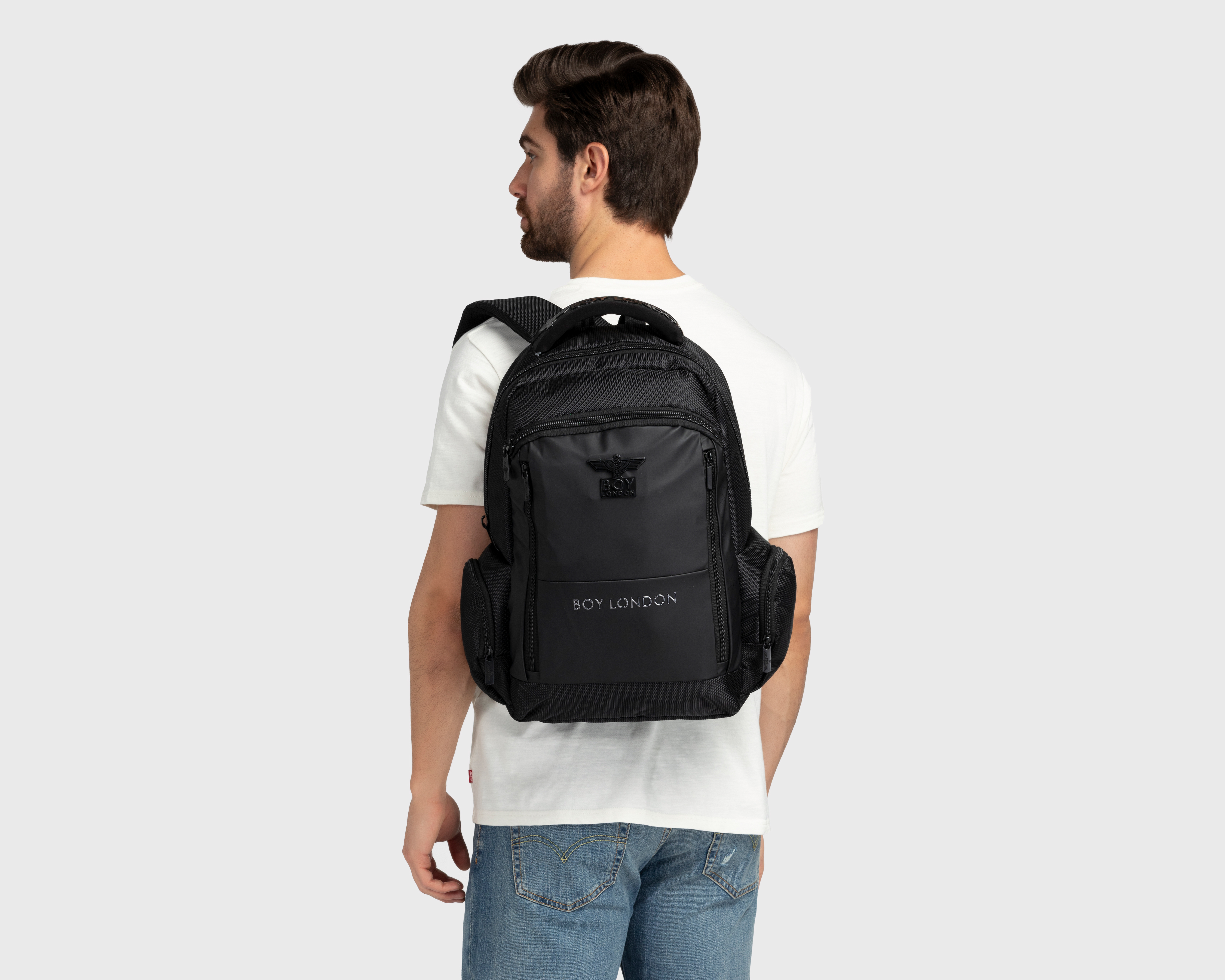 Foto 9 pulgar | Foto 8 | Mochila Boy London BOY-99-25 Negra