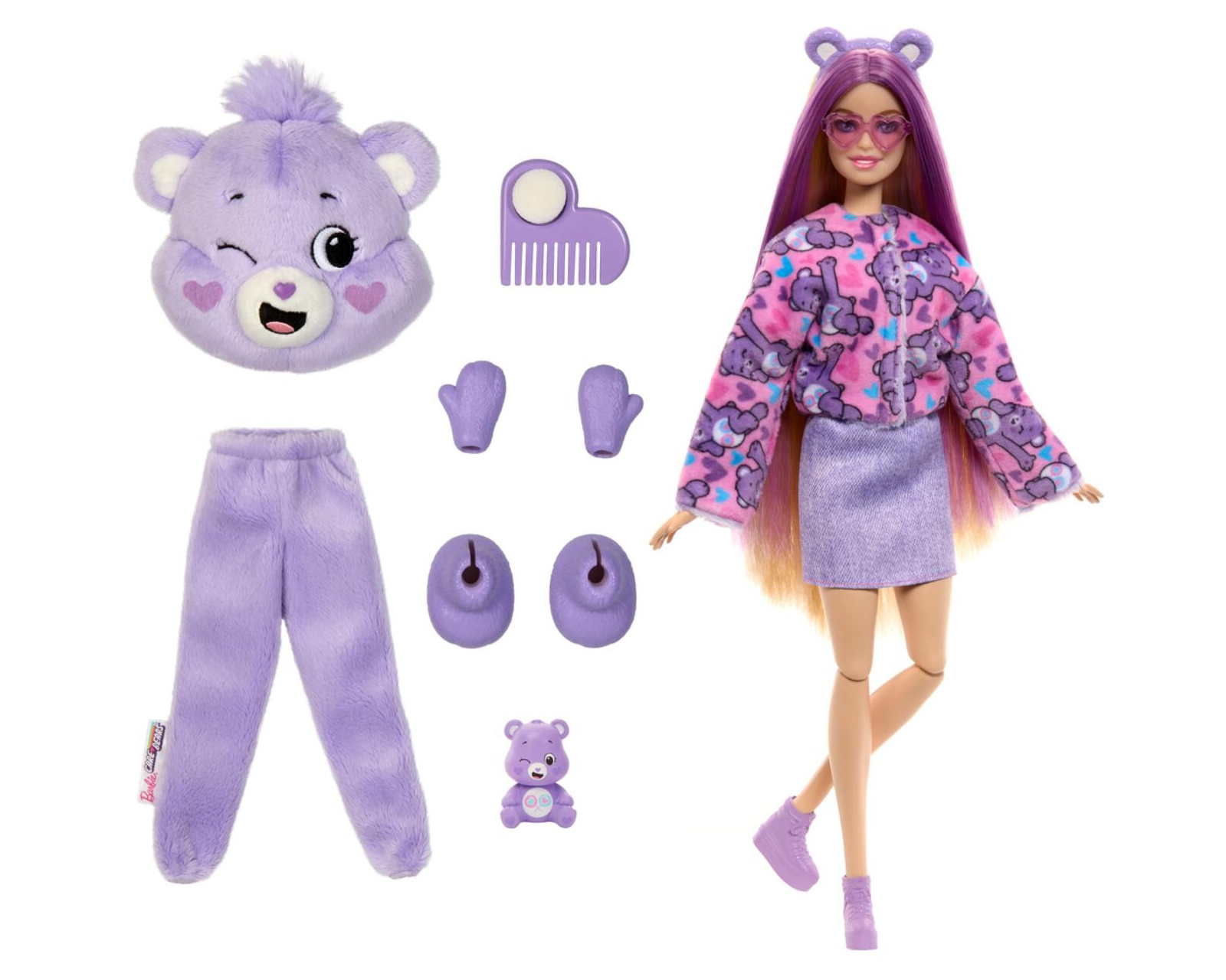 Foto 3 pulgar | Foto 2 | Muñeca Barbie Cutie Reveal Care Bears 1 Pieza al Azar