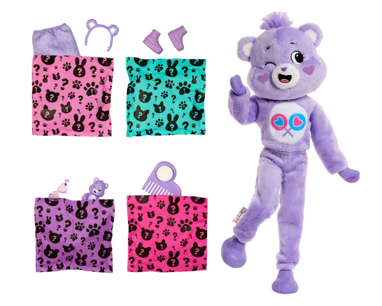 Foto 4 pulgar | Foto 3 | Muñeca Barbie Cutie Reveal Care Bears 1 Pieza al Azar