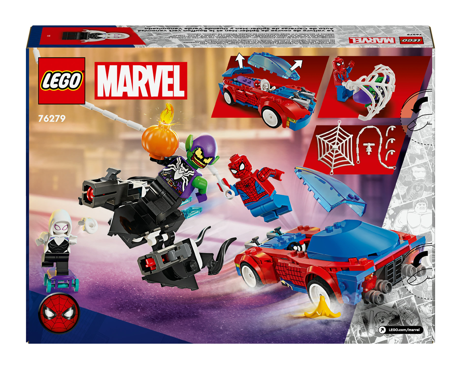 Foto 10 pulgar | Foto 9 | LEGO Marvel: Coche de Carreras de Spider-Man y Duende Verde