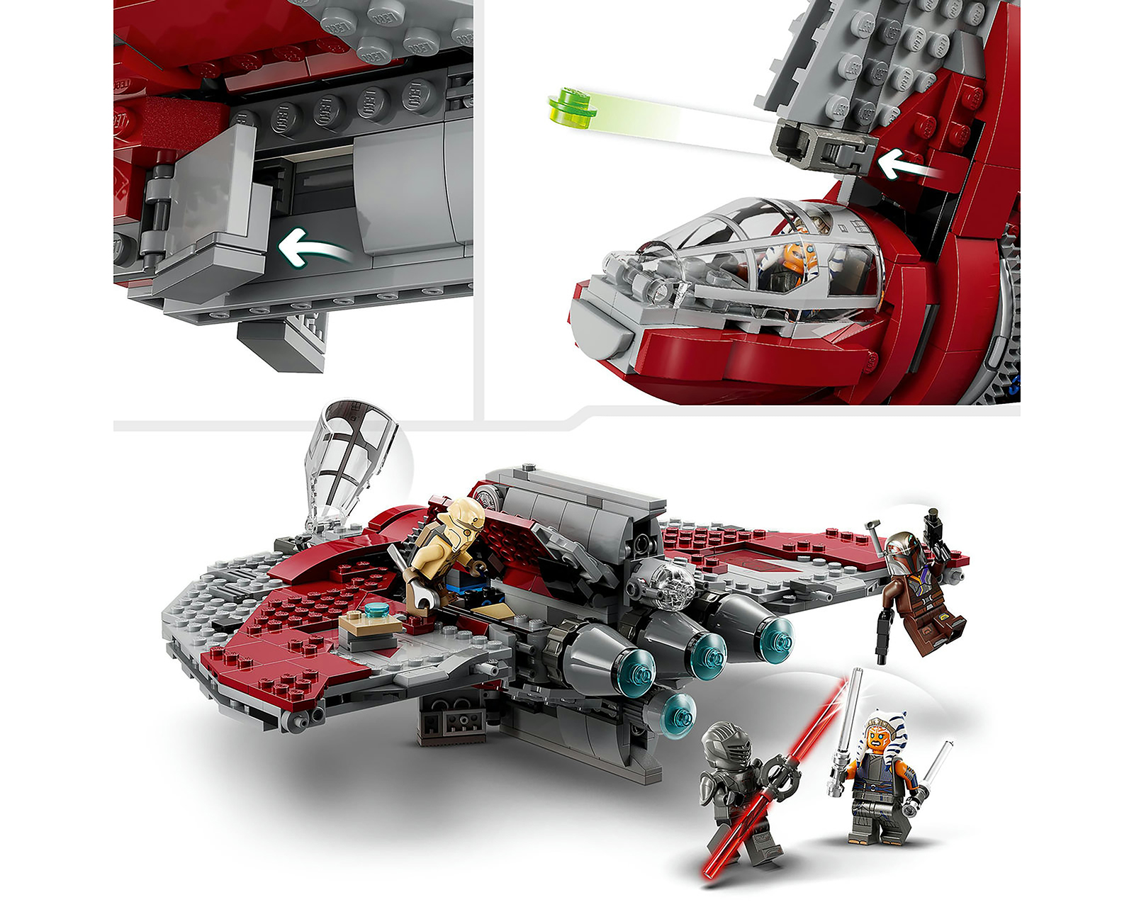 Foto 8 | Foto 8 | LEGO Star Wars: Lanzadera Jedi T-6 de Ahsoka Tano