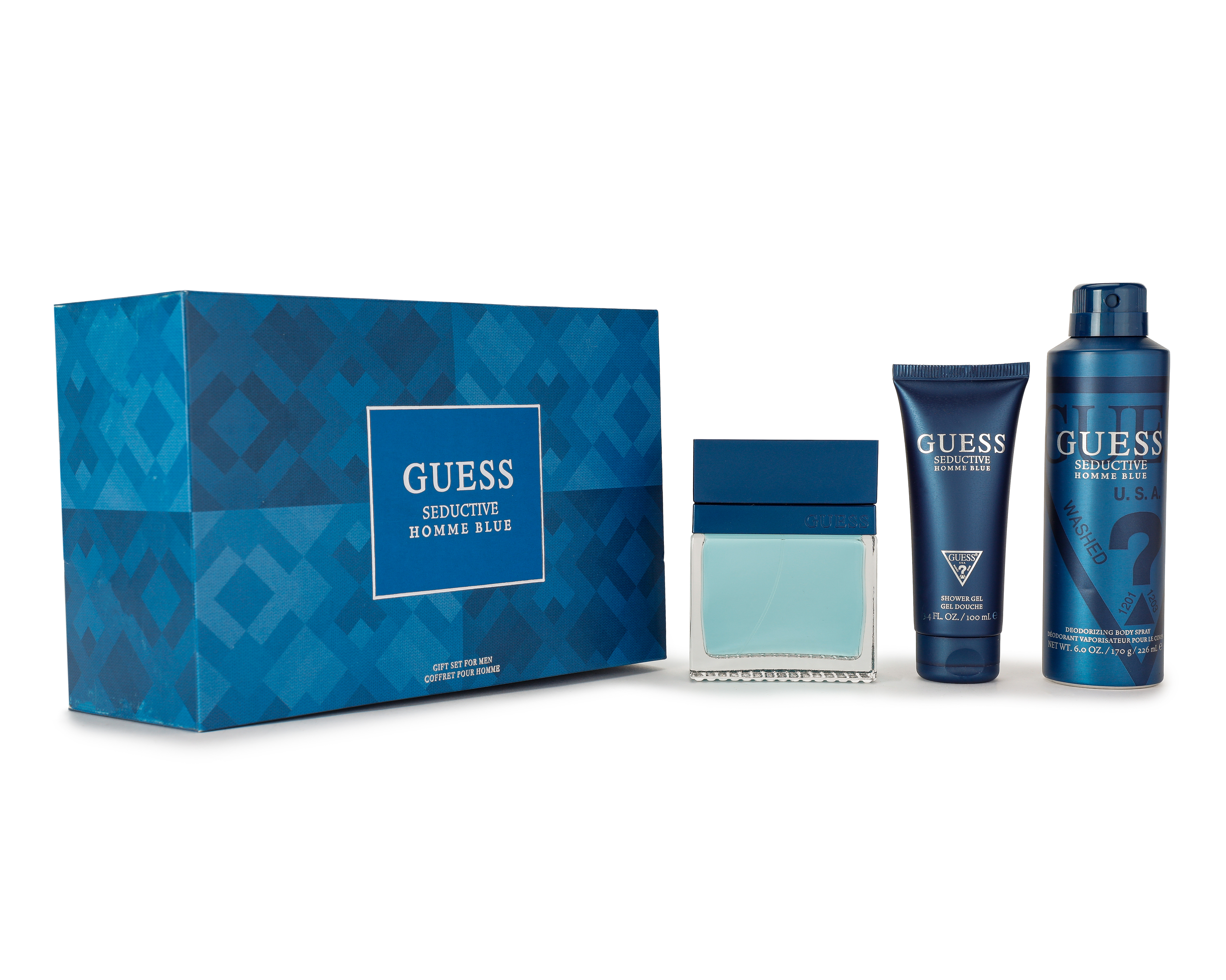 Foto 2 pulgar | Foto 1 | Estuche para Hombre Guess Seductive Homme Blue 4 Piezas