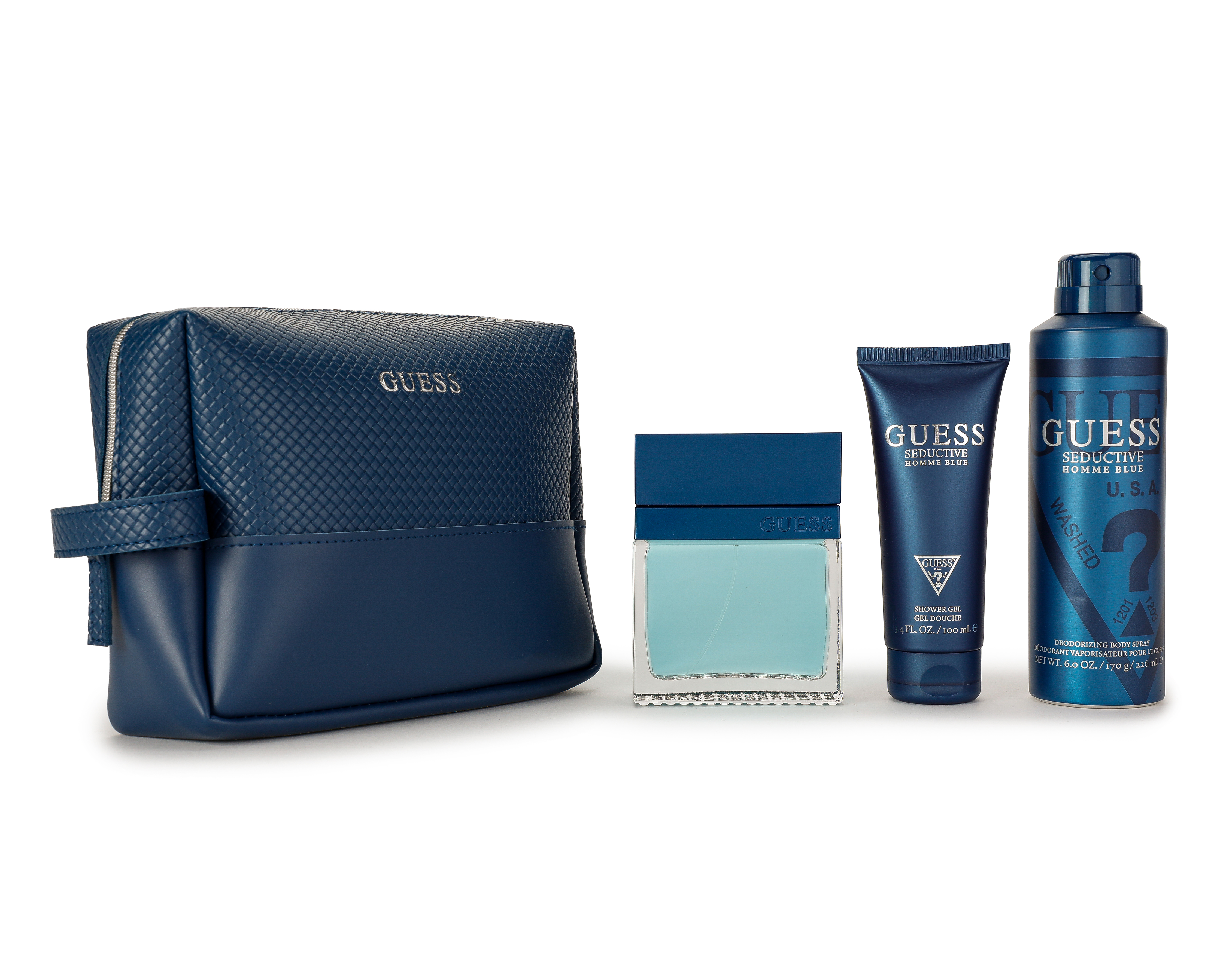 Foto 4 | Foto 4 | Estuche para Hombre Guess Seductive Homme Blue 4 Piezas