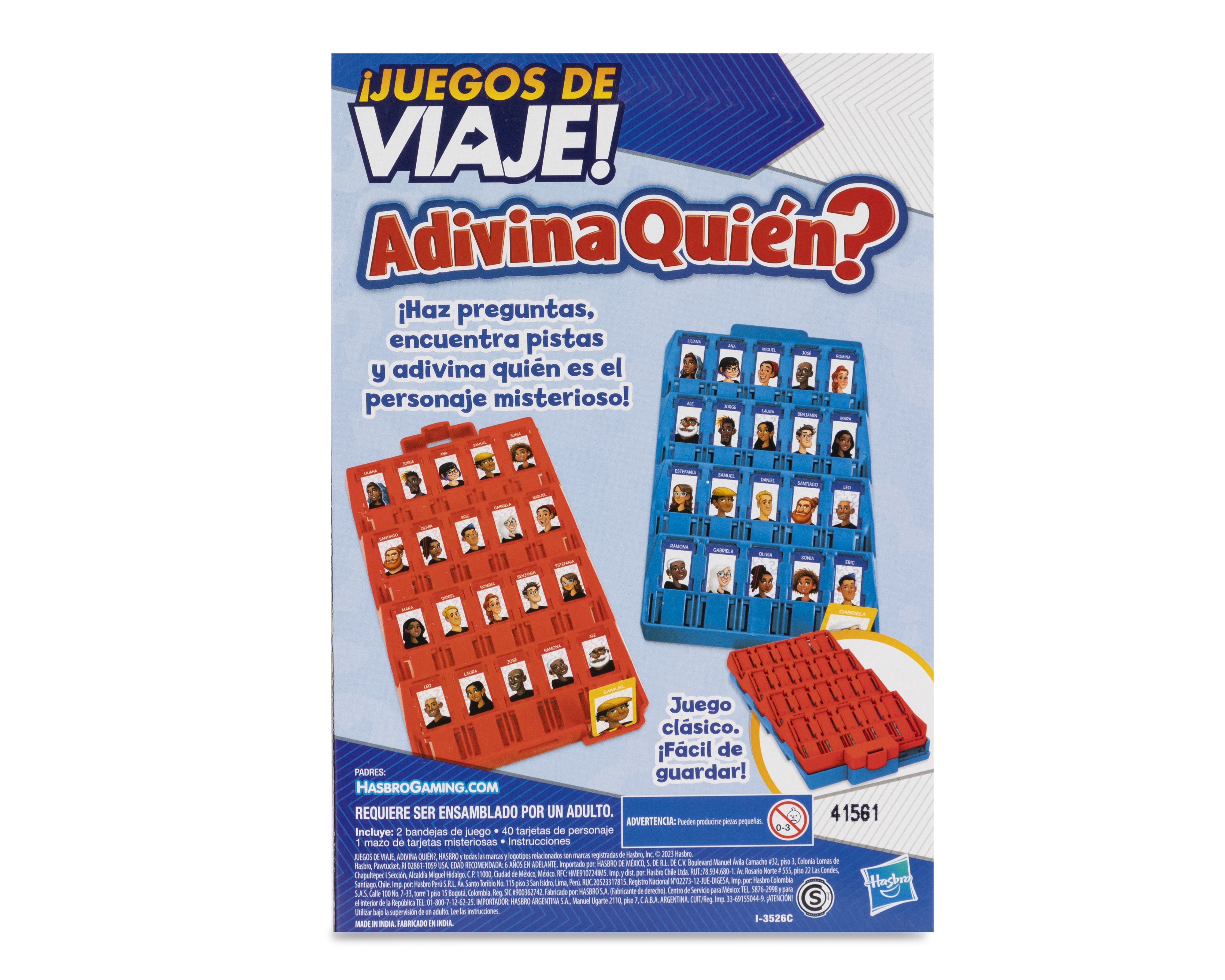 Foto 3 pulgar | Foto 2 | Juego de Mesa Adivina Quién Hasbro