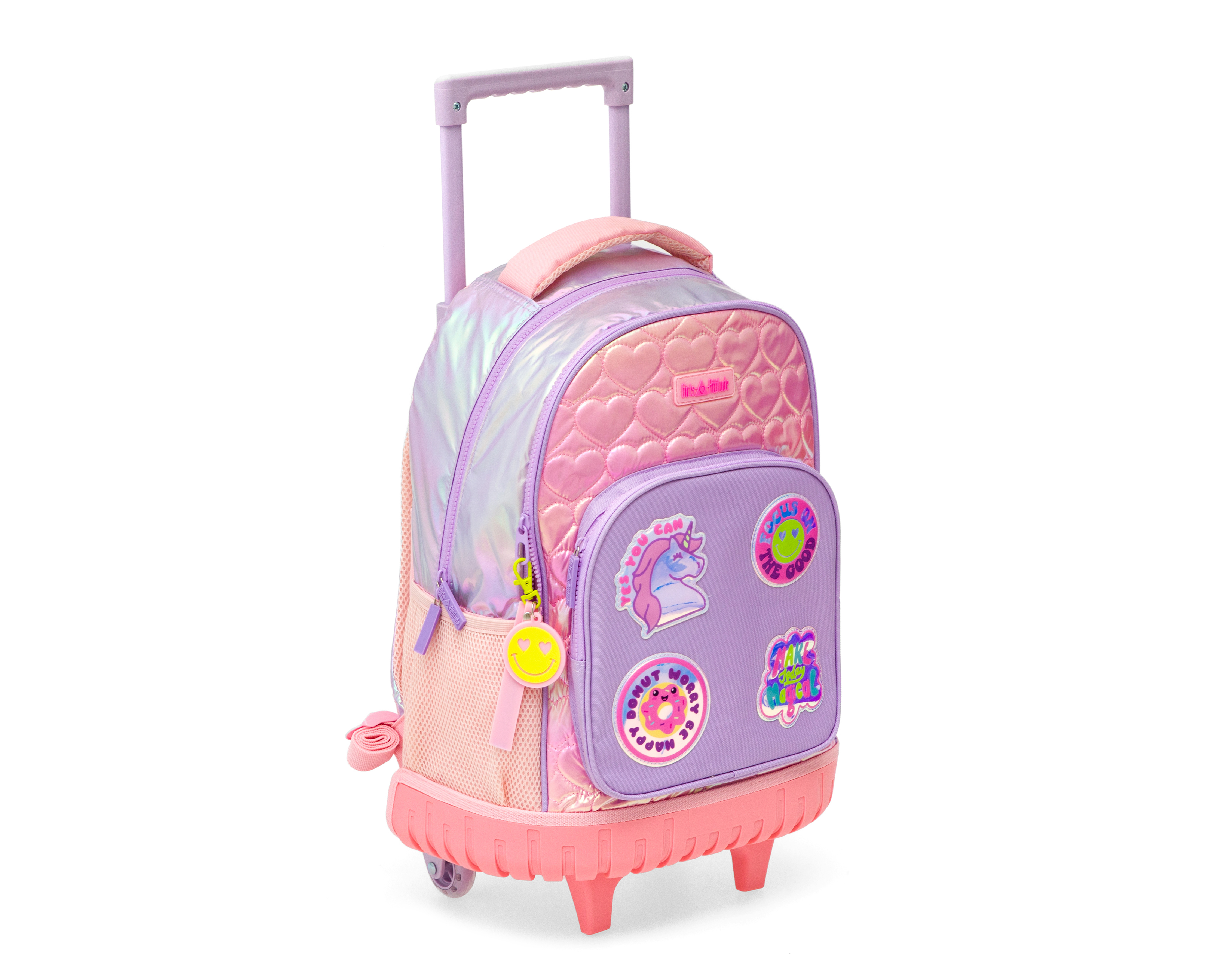 Foto 3 pulgar | Foto 2 | Mochila con Ruedas Girls Attitude Rosa y Lila