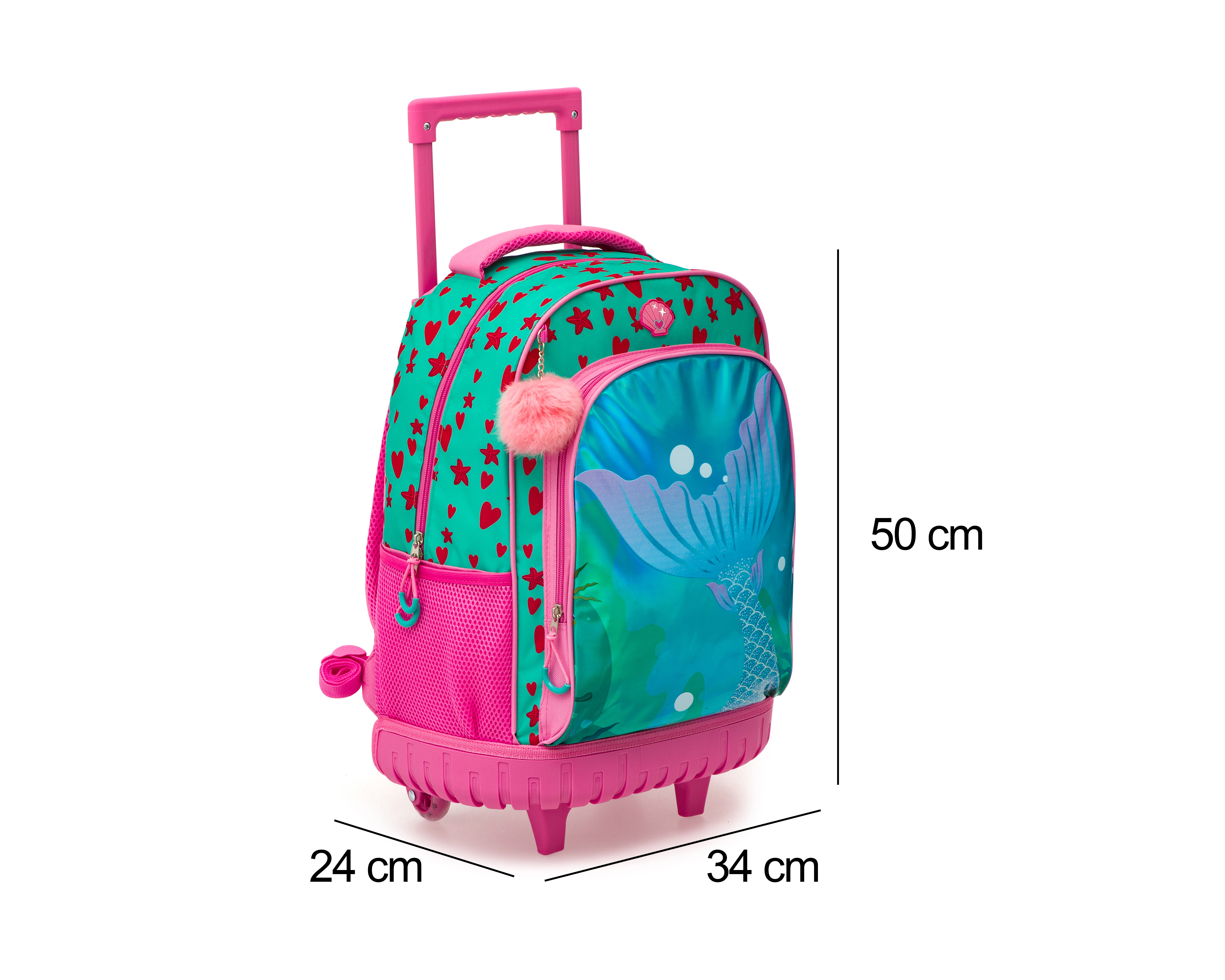 Foto 6 | Foto 6 | Mochila con Ruedas Girls Attitude Turquesa y Rosa