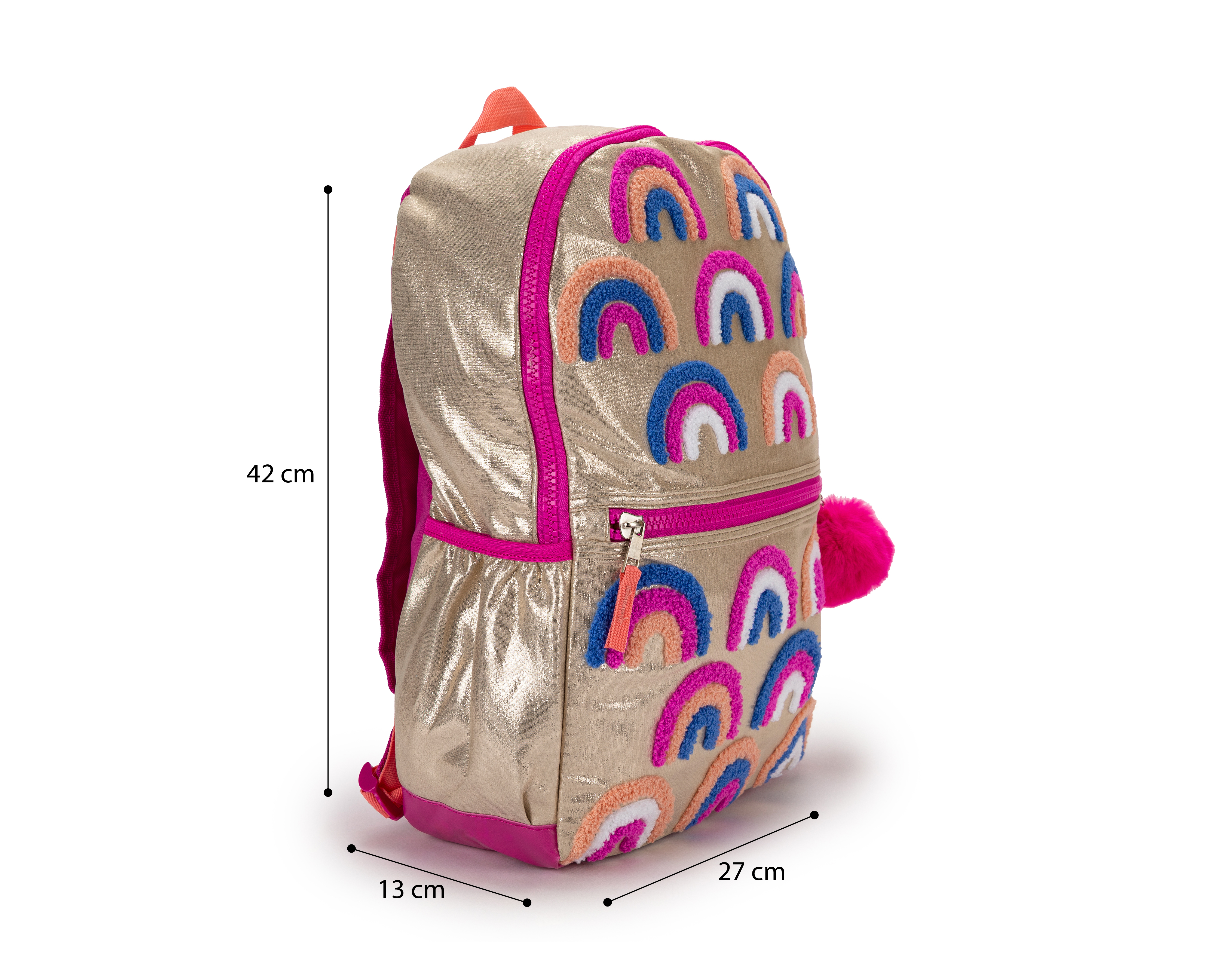 Foto 8 pulgar | Foto 7 | Mochila Escolar Girls Attitude Dorada