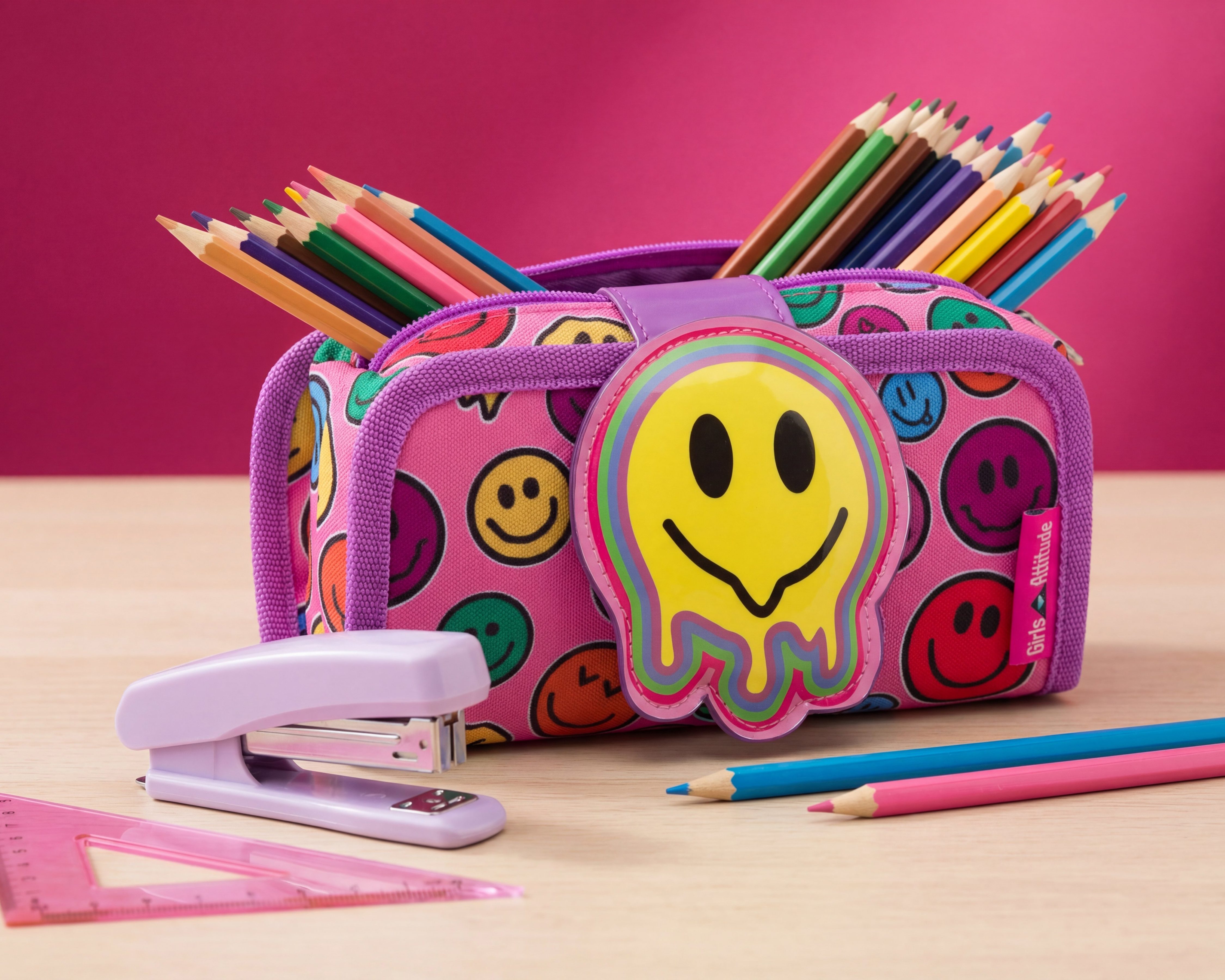 Foto 7 pulgar | Foto 6 | Lapicera Escolar Girls Attitude Multicolor
