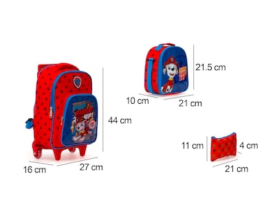 Foto 5 | Foto 5 | Mochila con Ruedas Paw Patrol con Lonchera y Lapicera