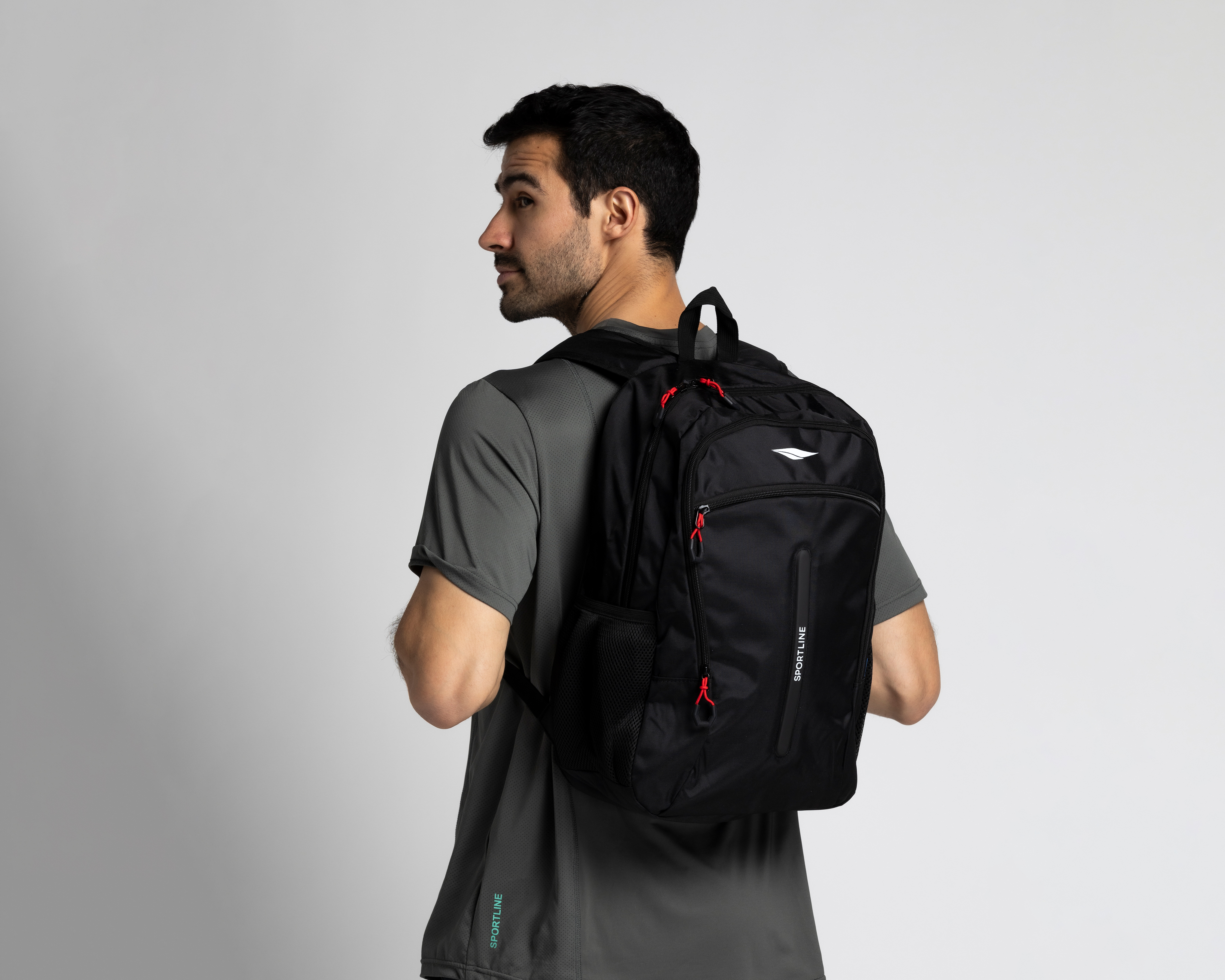 Foto 7 pulgar | Foto 6 | Mochila Sportline Negra