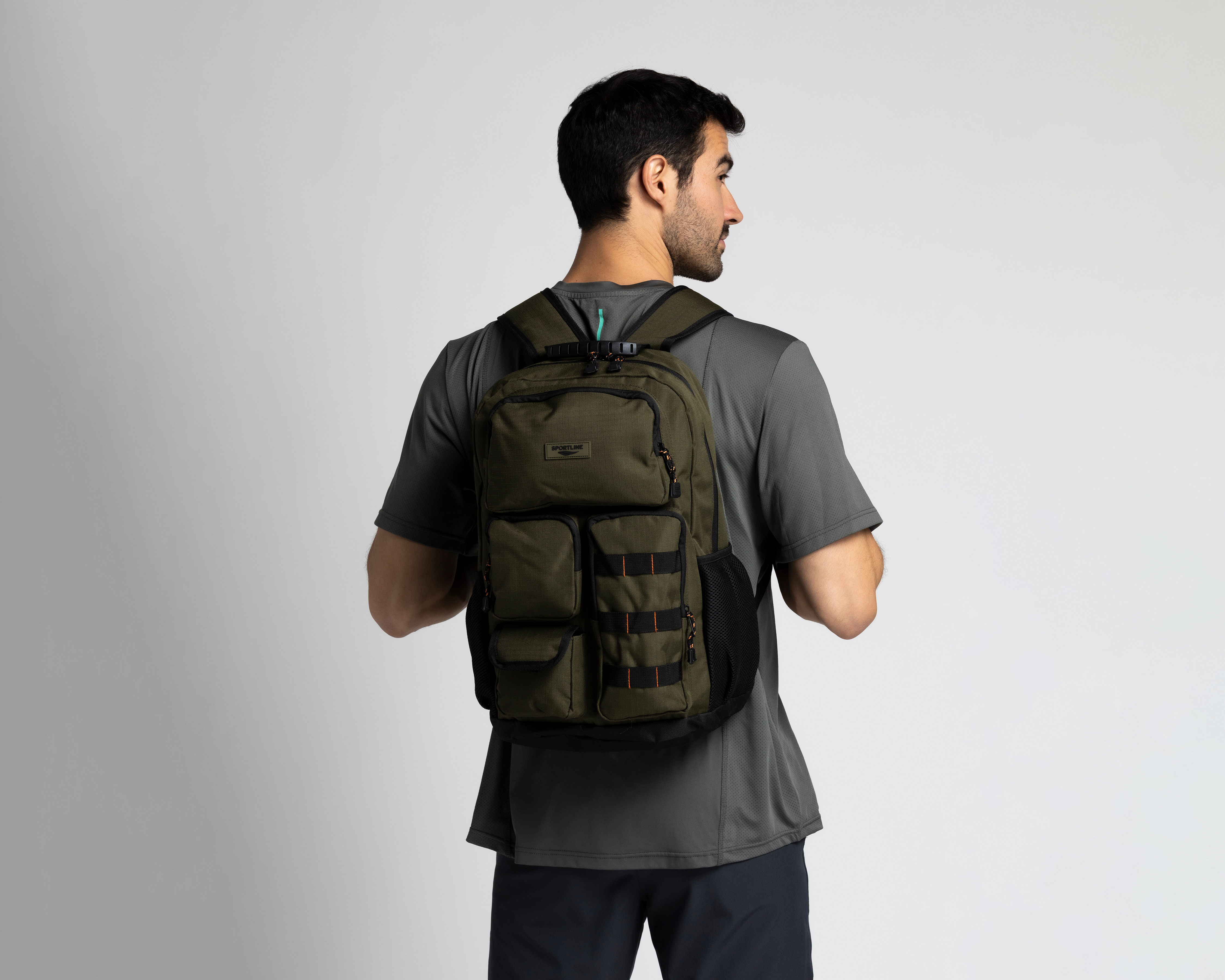 Foto 7 pulgar | Foto 6 | Mochila Sportline Verde Olivo