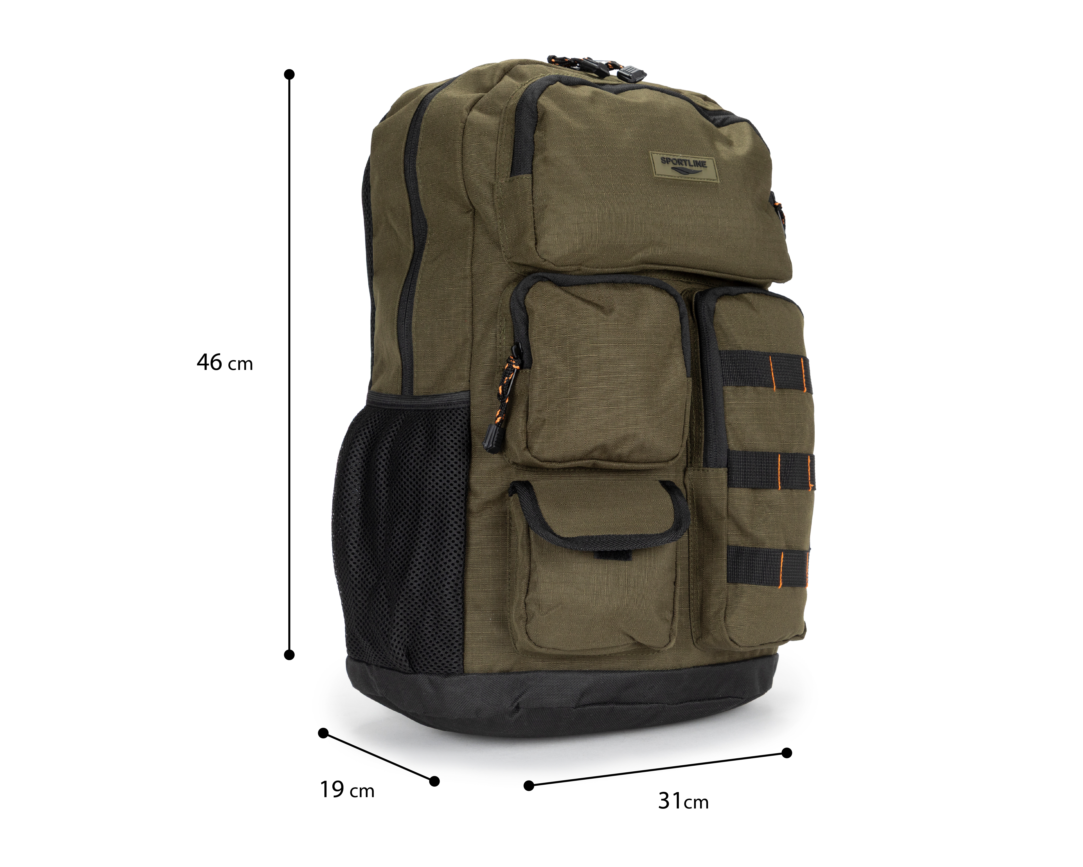 Foto 8 pulgar | Foto 7 | Mochila Sportline Verde Olivo