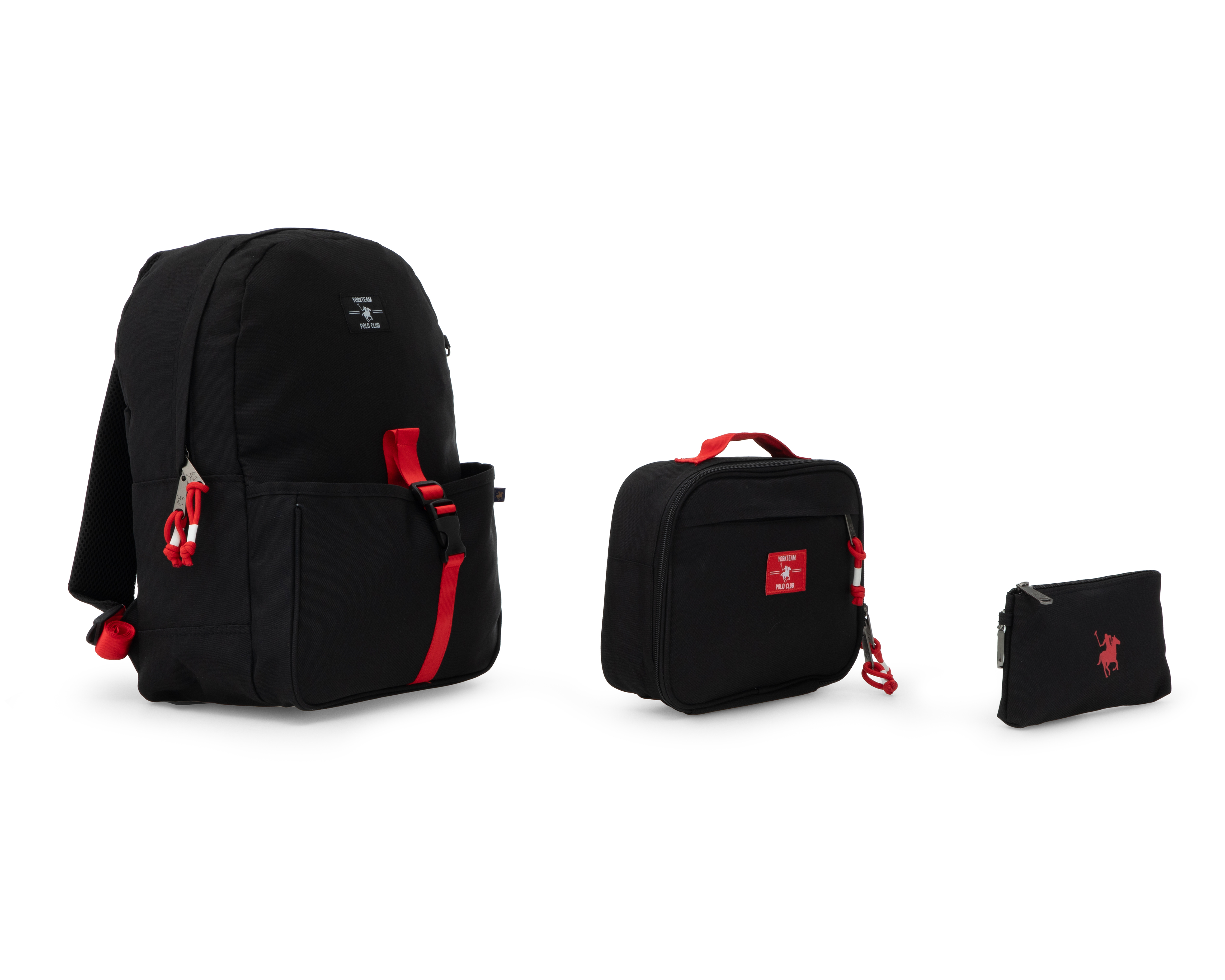 Foto 3 pulgar | Foto 2 | Mochila Escolar York Team Polo Club con Lonchera