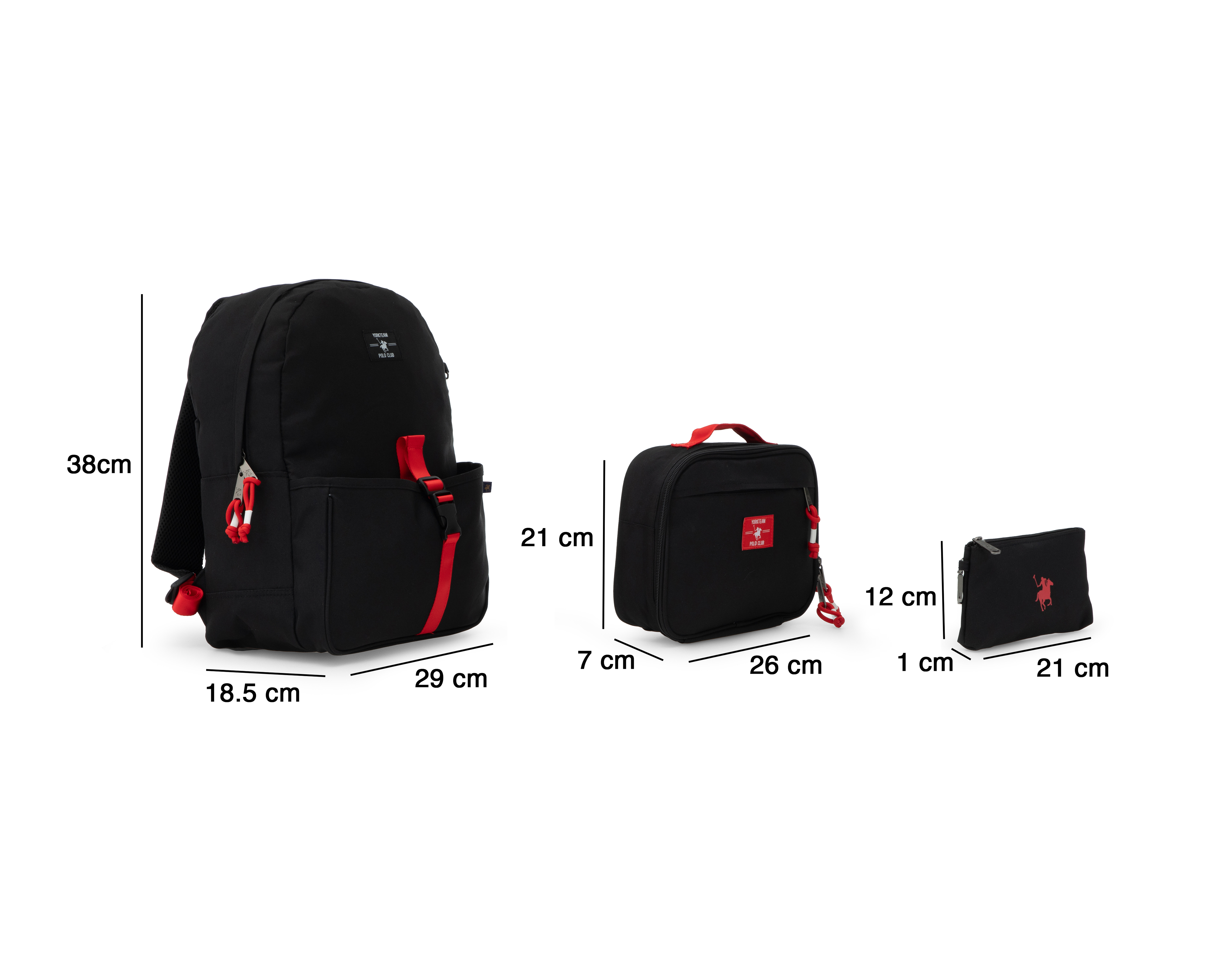 Foto 6 pulgar | Foto 5 | Mochila Escolar York Team Polo Club con Lonchera