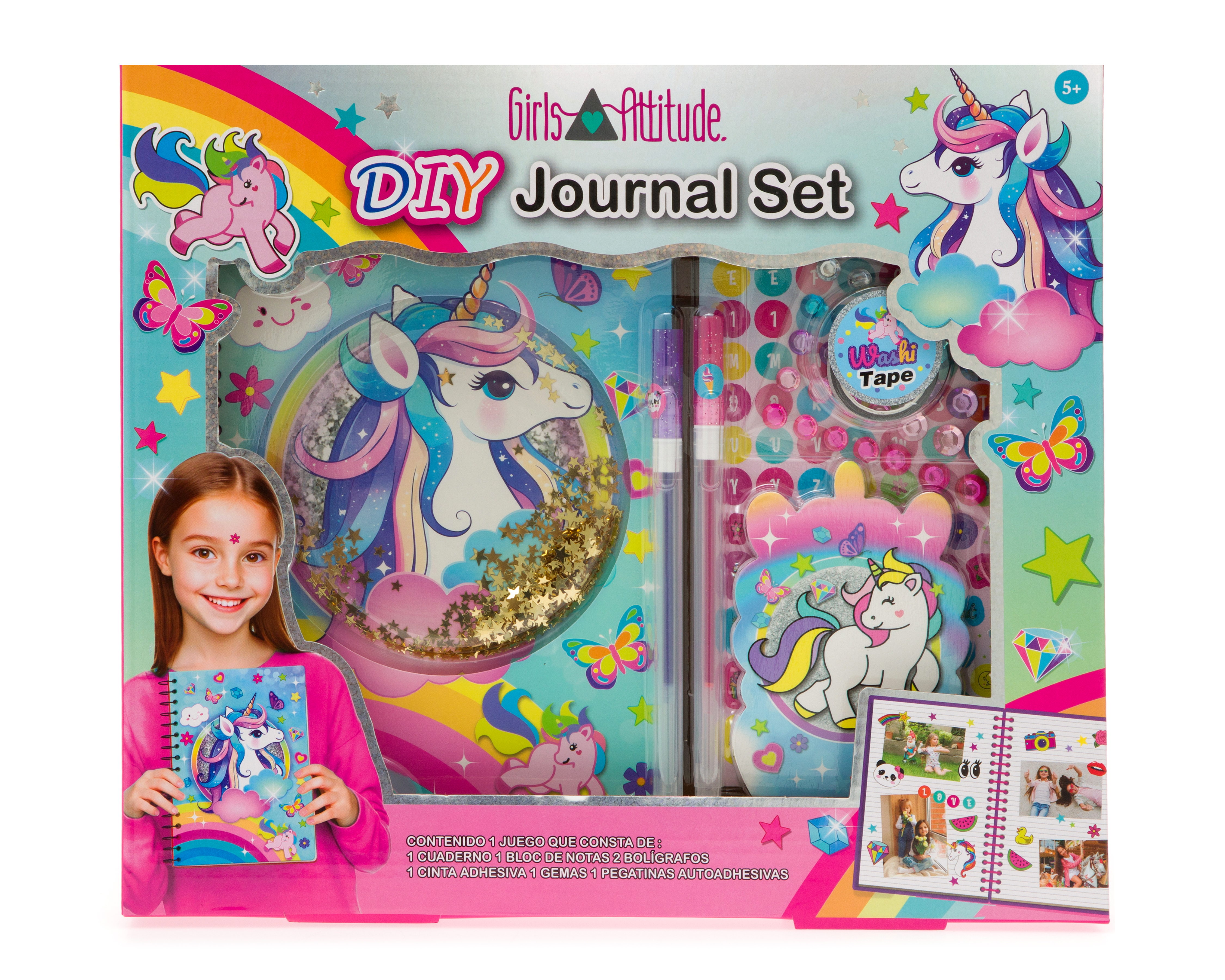 Foto 4 pulgar | Foto 3 | Set de Cuaderno Girls Attitude con Accesorios
