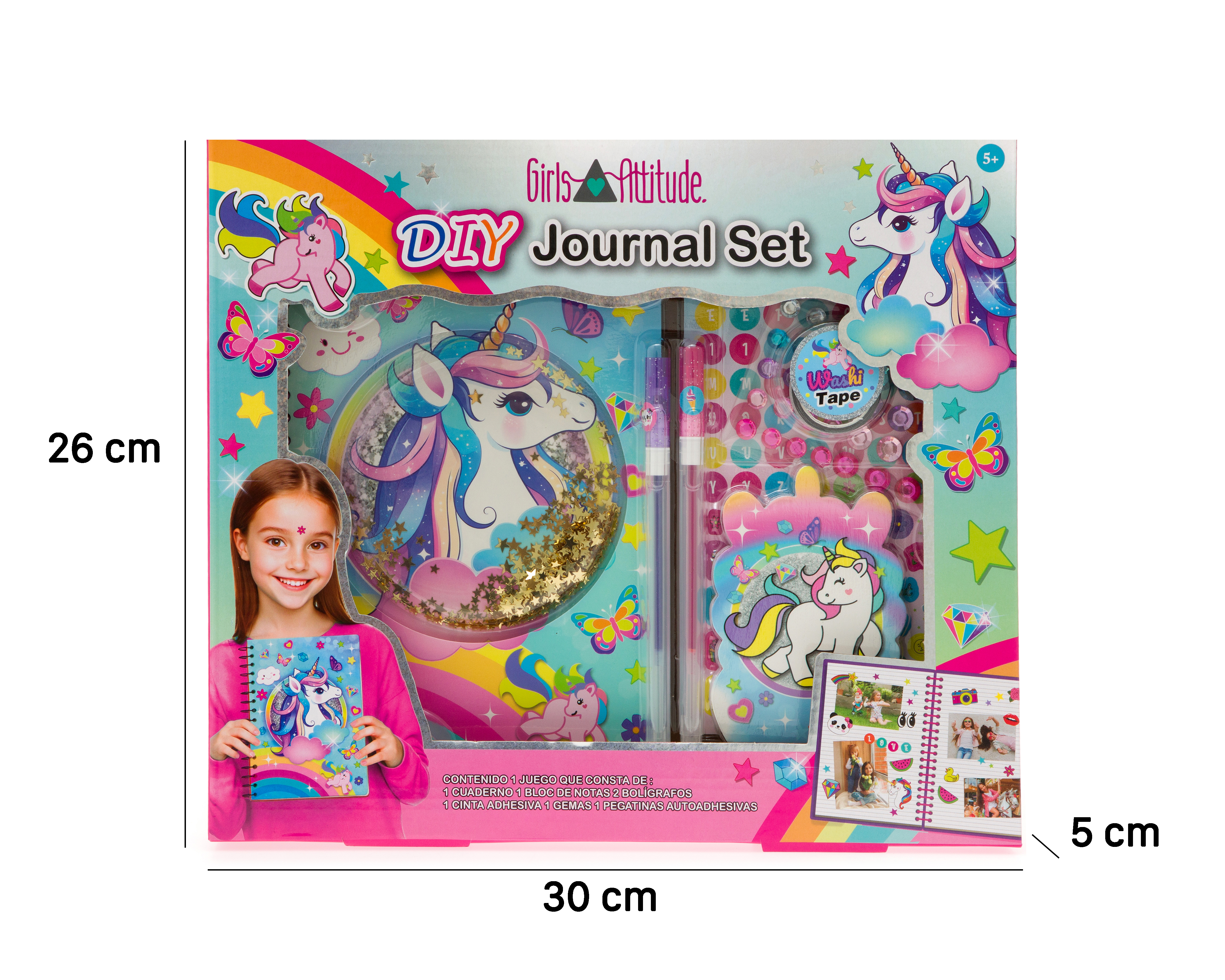 Foto 5 pulgar | Foto 4 | Set de Cuaderno Girls Attitude con Accesorios