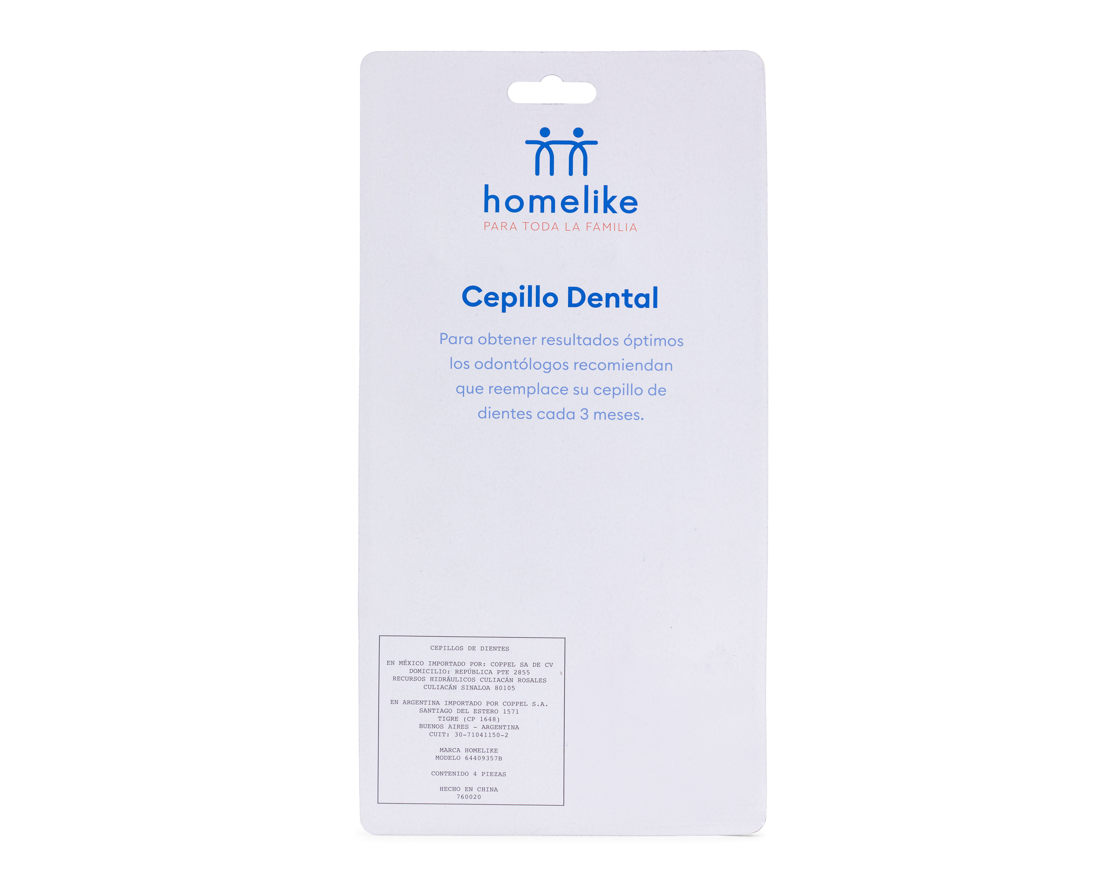 Foto 2 | Foto 2 | Cepillo de Dientes Suave Homelike 4 Piezas
