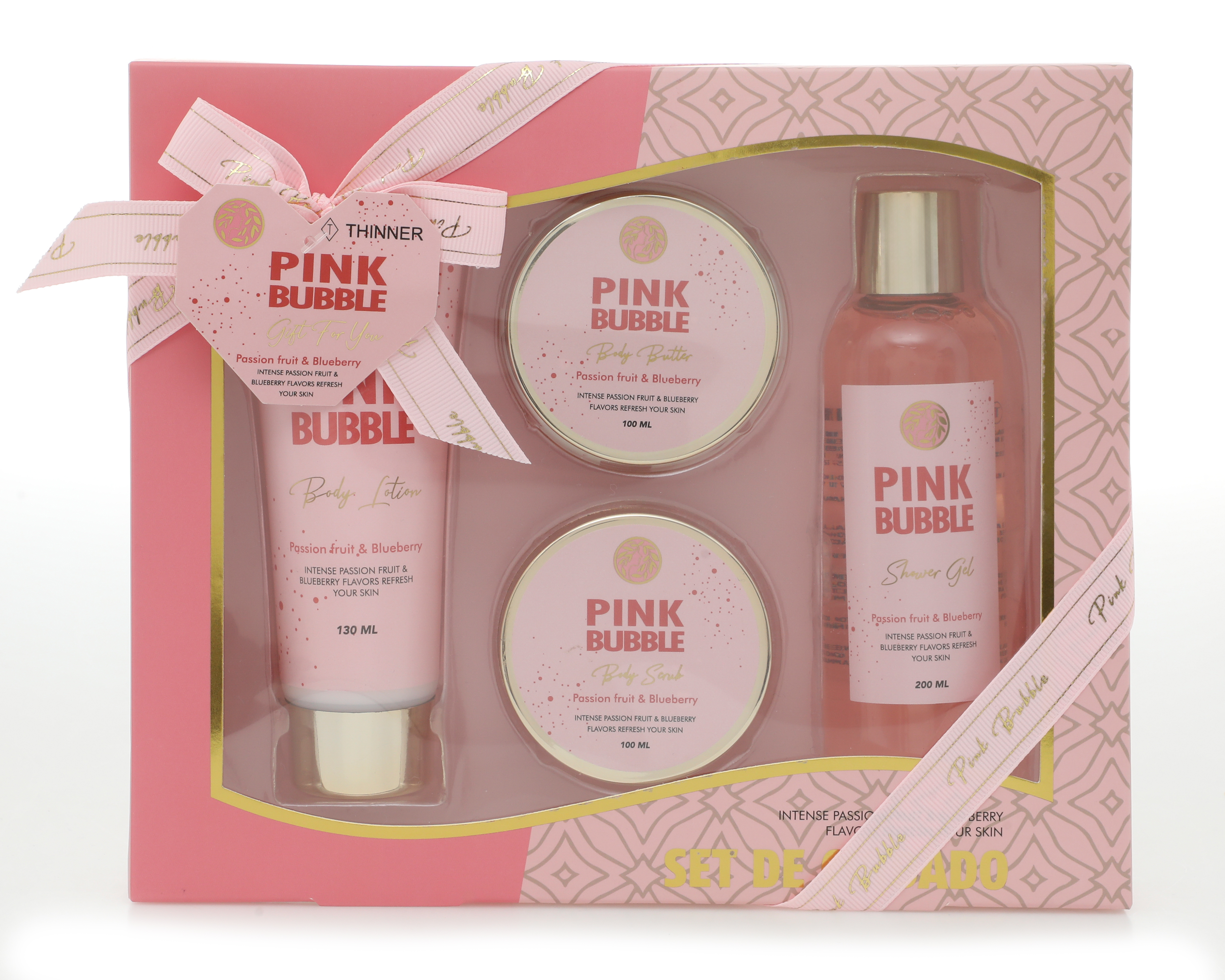 Set de Crema Thinner Passion Fruit & Blueberry 4 Piezas