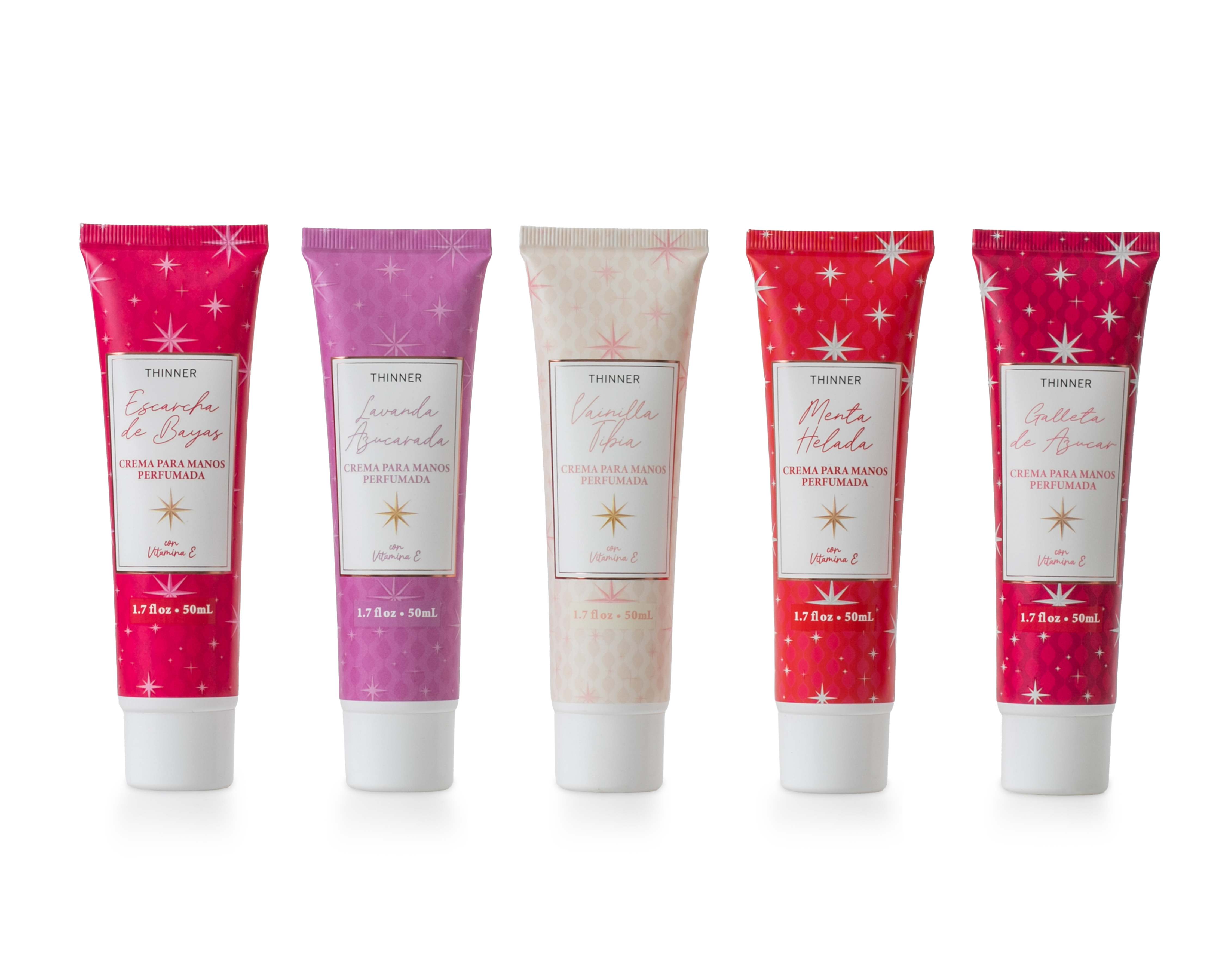 Foto 3 pulgar | Foto 2 | Crema para Manos Thinner Perfumada con Vitamina E 5 Piezas