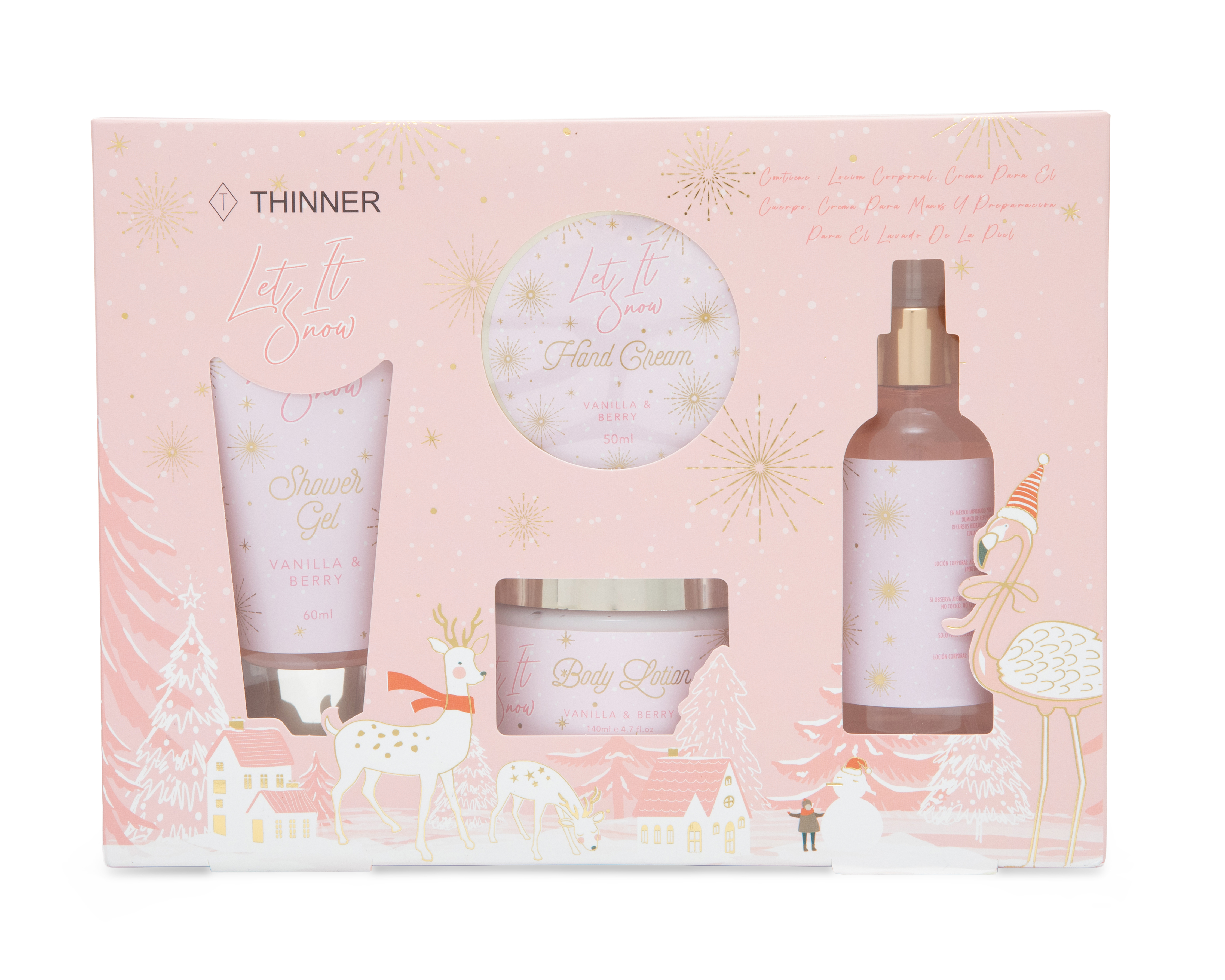 Set de Body Thinner Vainilla & Berry 4 Piezas