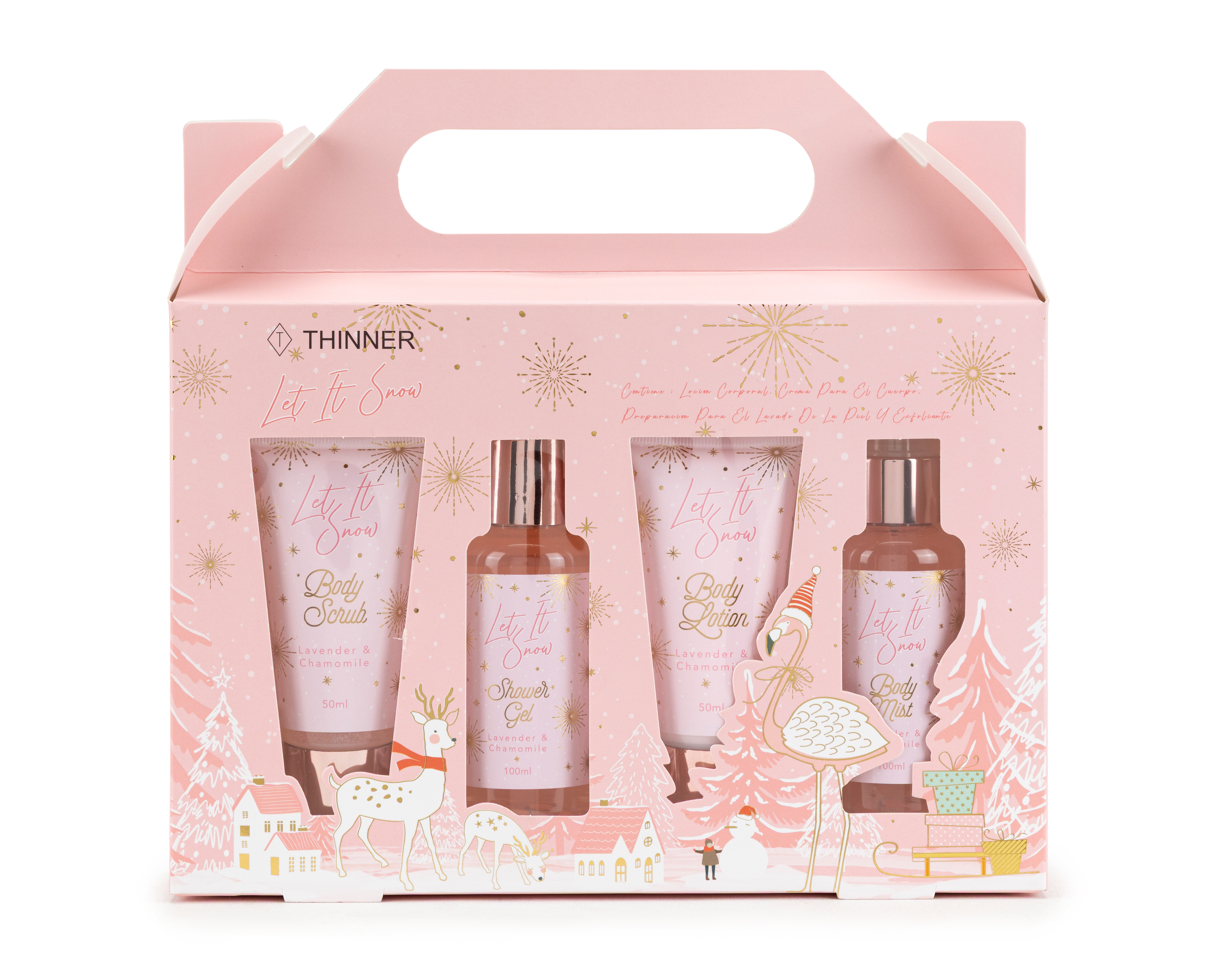 Set de Body Thinner Lavanda y Manzanilla 4 Piezas