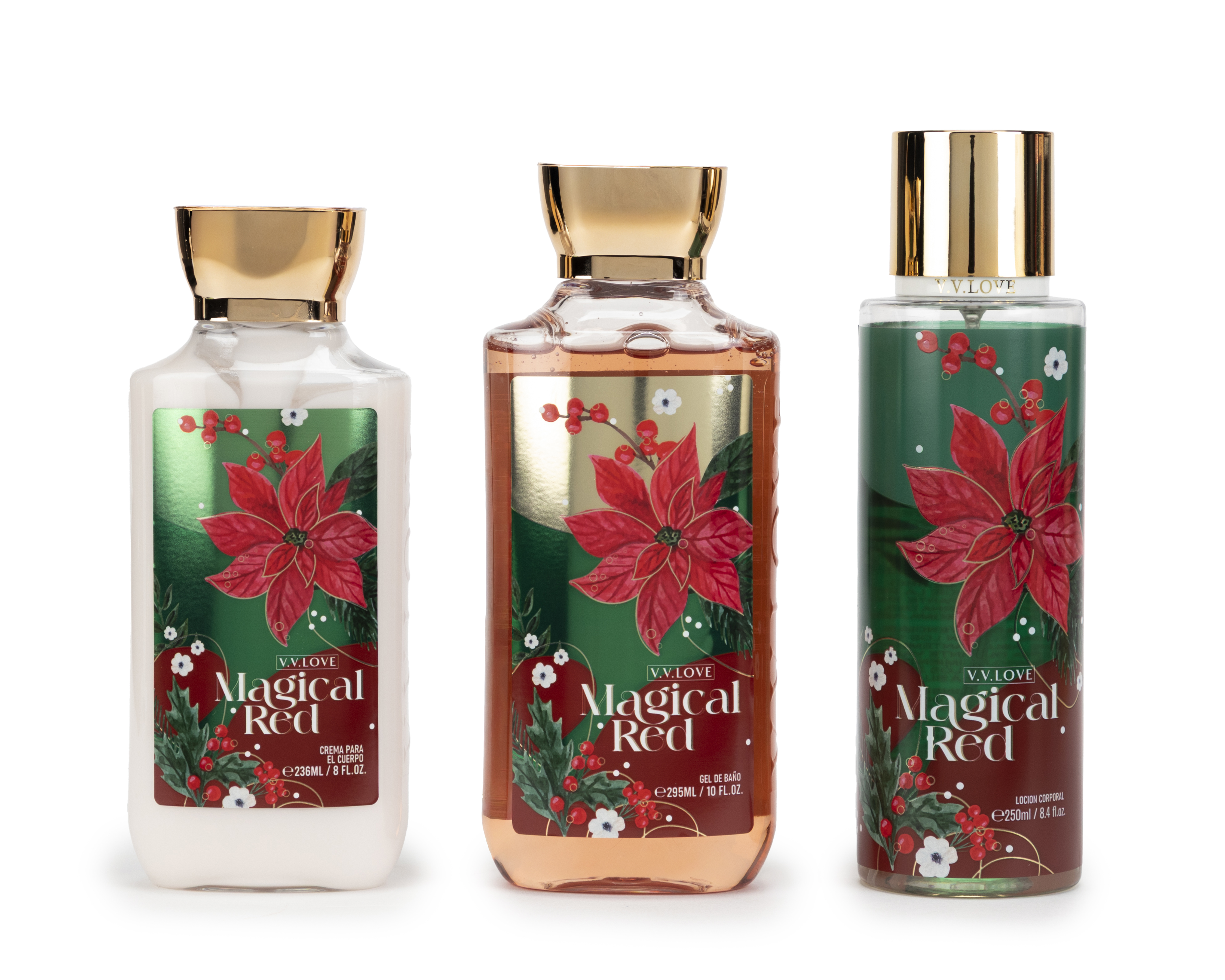 Foto 2 | Foto 2 | Body y Accesorios V.V. Love Magical Red 3 Piezas