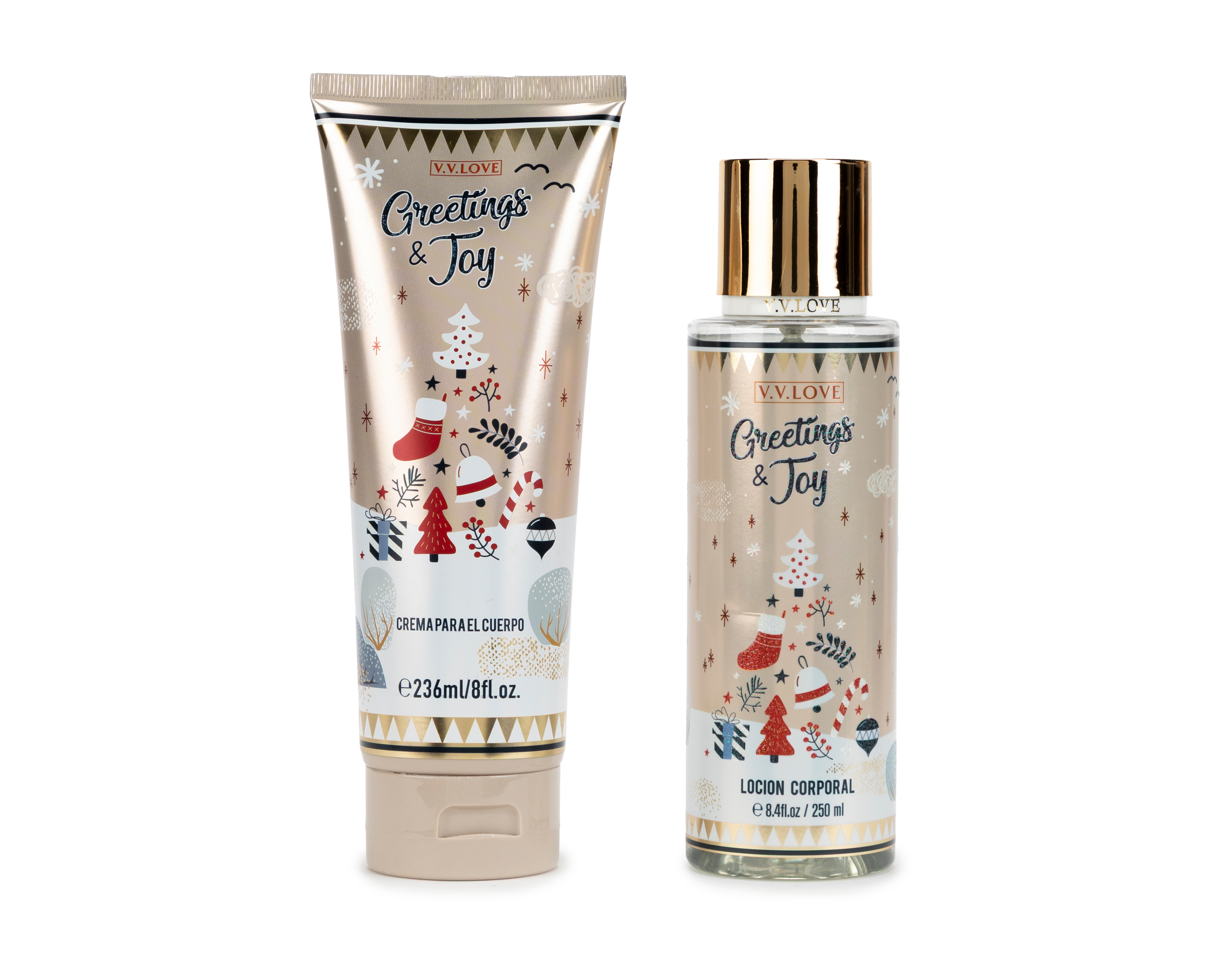 Foto 2 | Foto 2 | Body y Crema Corporal V.V. Love Greetings & Joy 2 Piezas