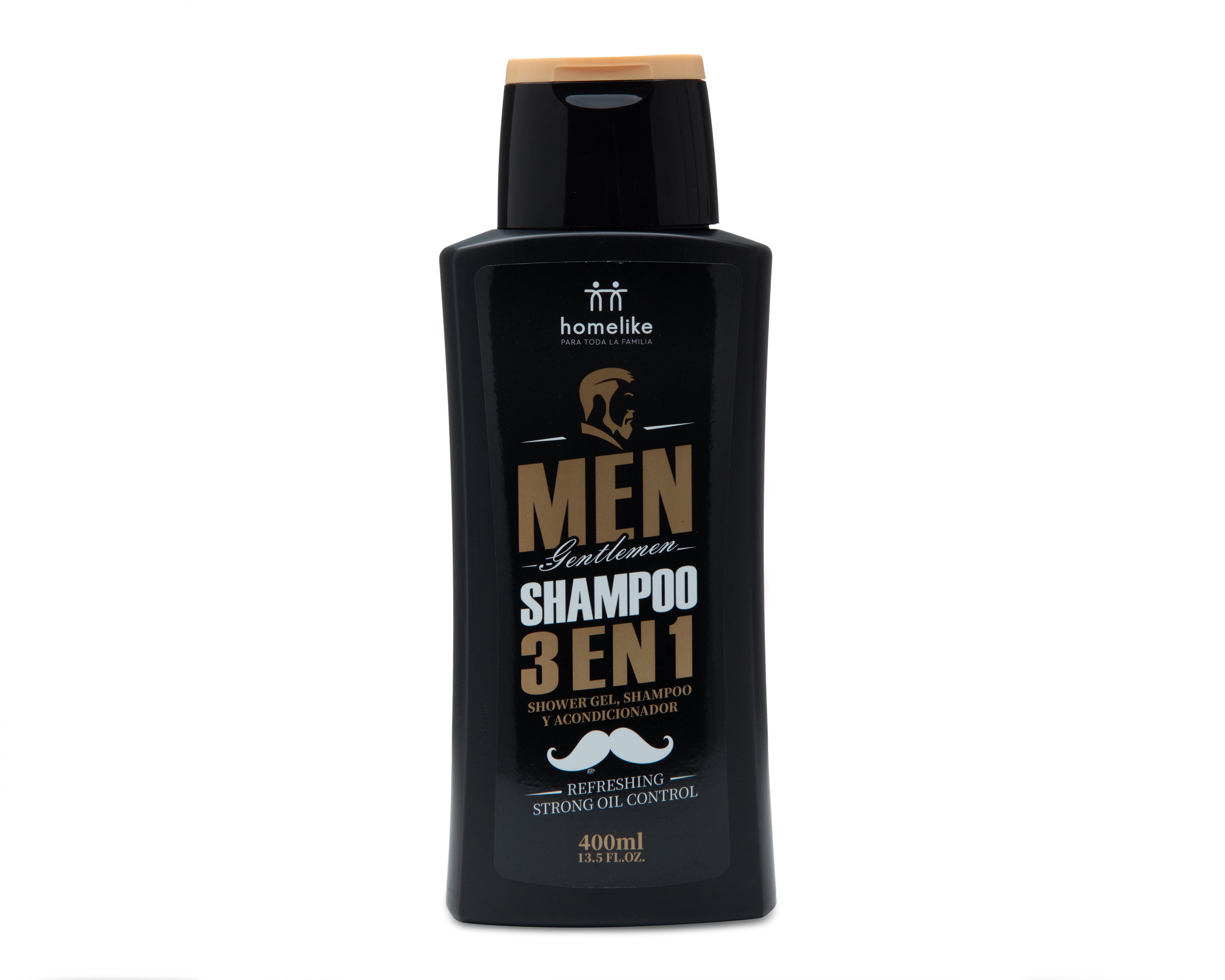 Foto 2 pulgar | Foto 1 | Shampoo para Hombre Homelike 3 en 1 Control de Grasa 400 ml