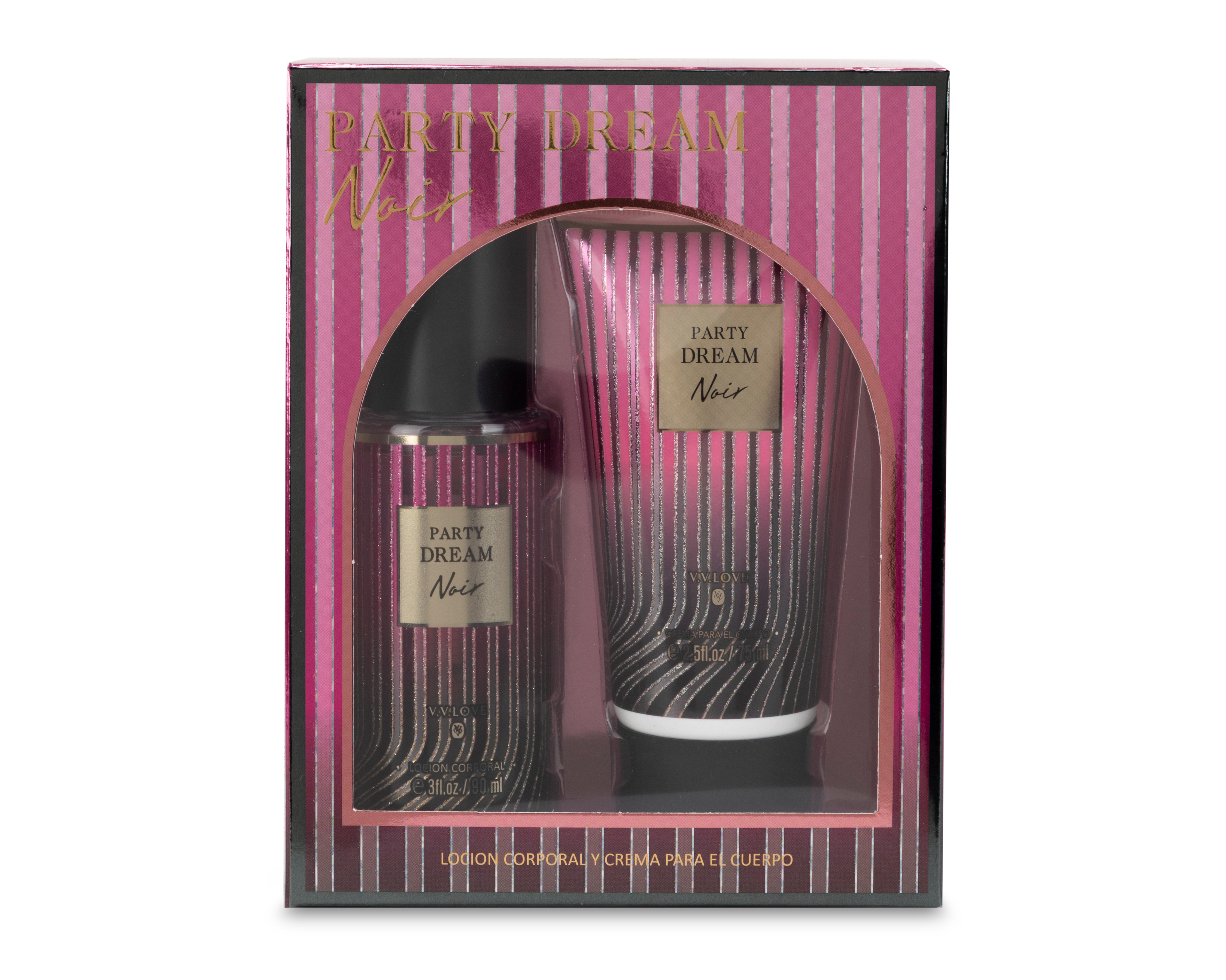 Body y Crema Corporal V.V. Love Party Dream Noir 2 Piezas