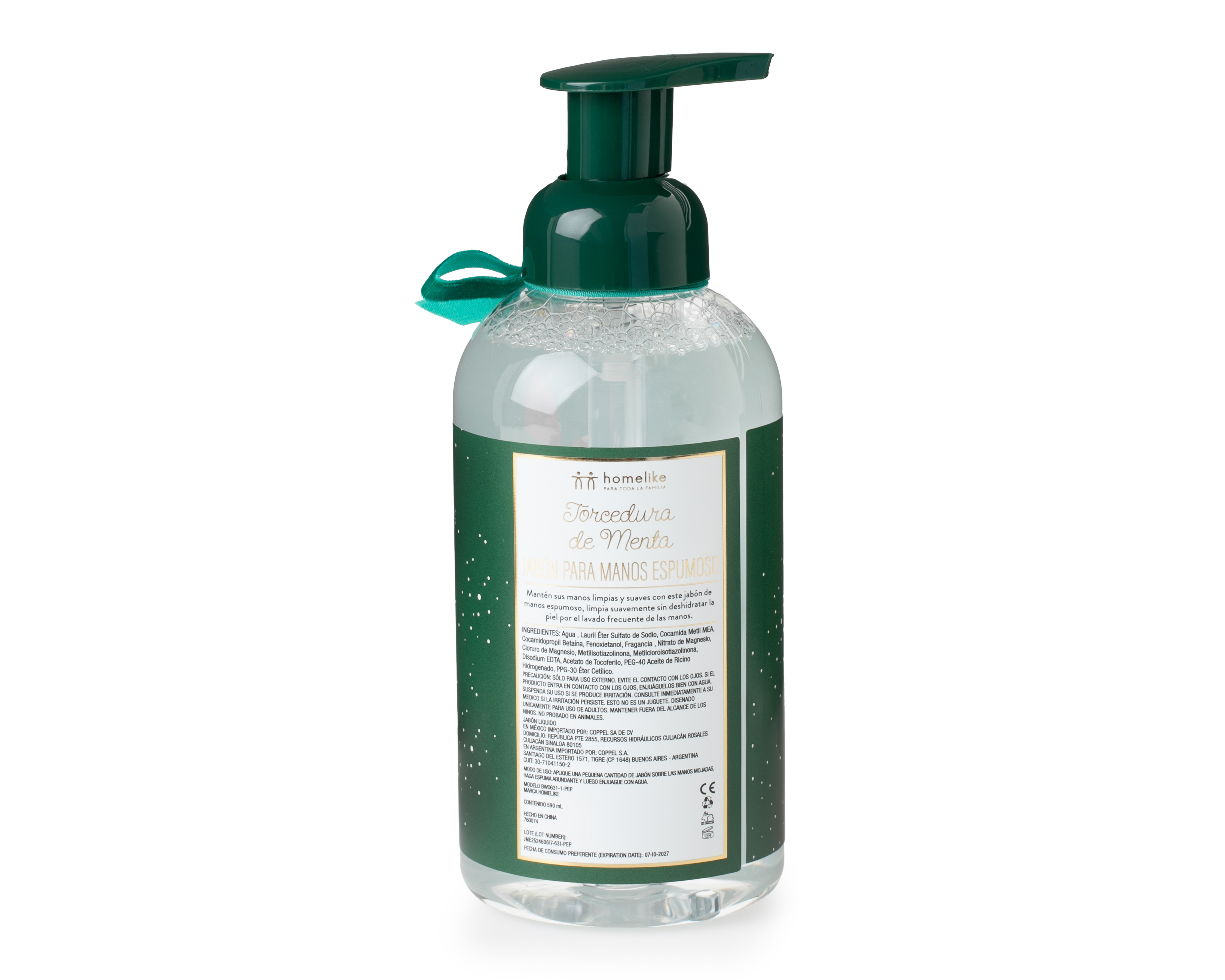 Foto 3 pulgar | Foto 2 | Jabón para Manos Homelike Torcedura de Menta con Vitamina E 590 ml