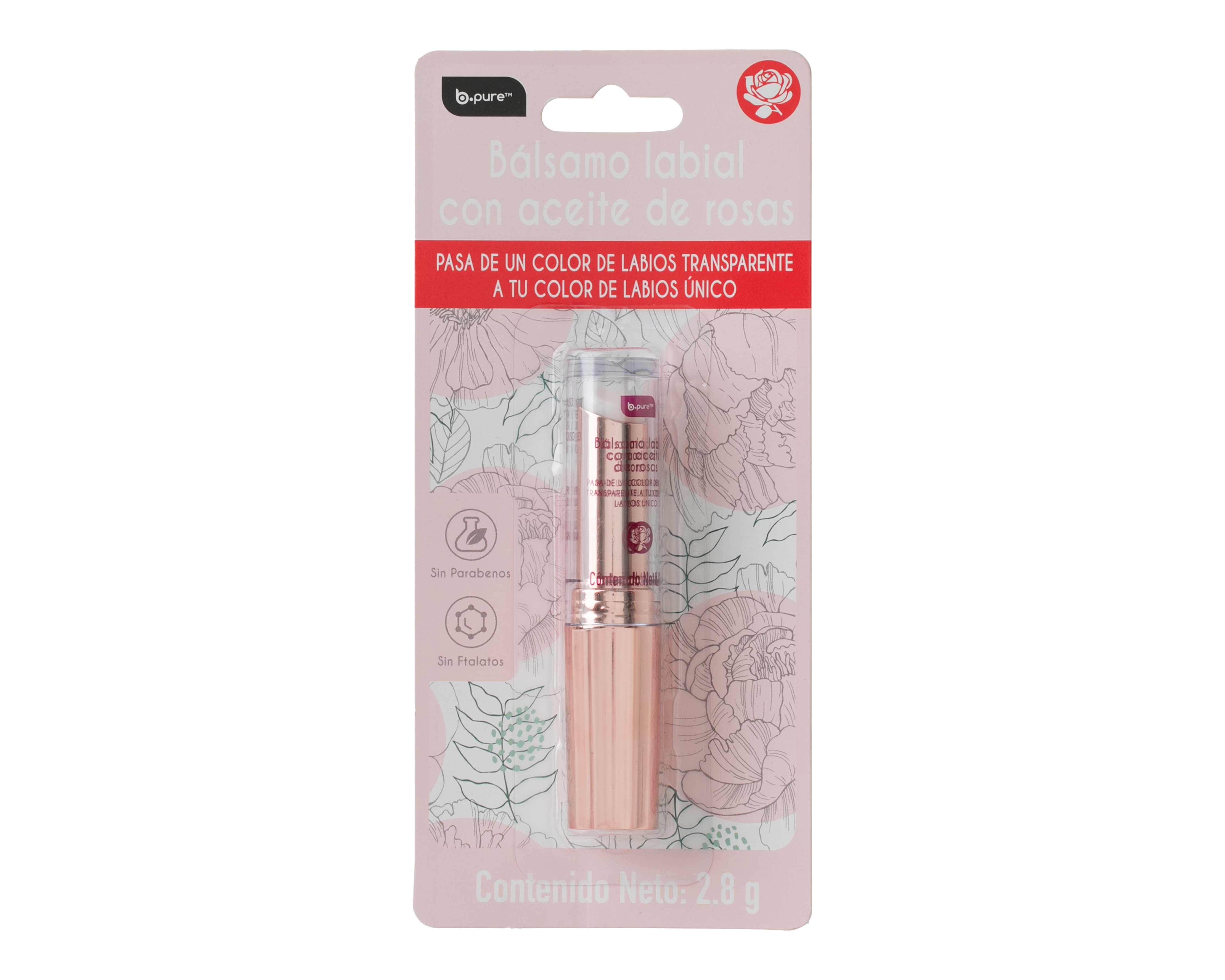 Bálsamo Labial B.pure Transparente 2.8 g